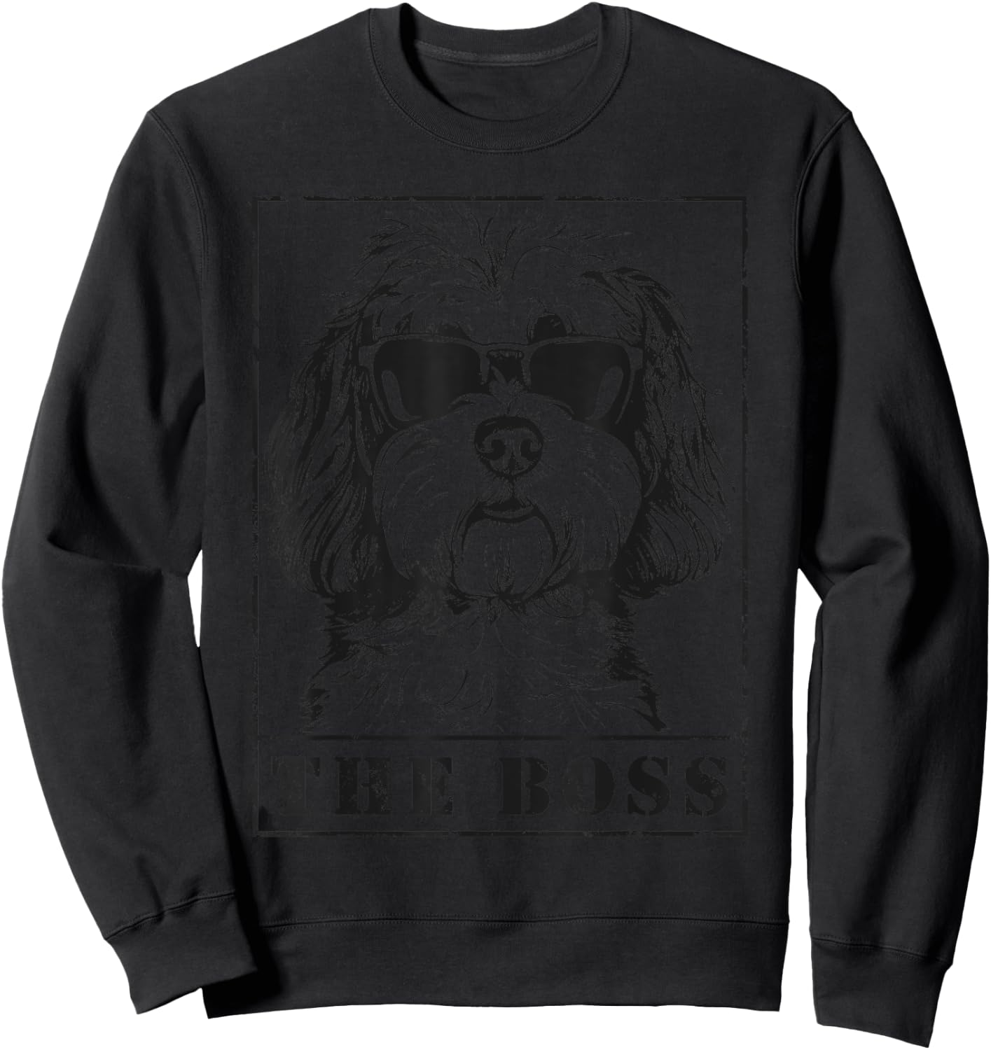 The Funny Havanese Boss Mom Dad Dog Lover Women Kids Sweatshirt - Sweatshirt | Black