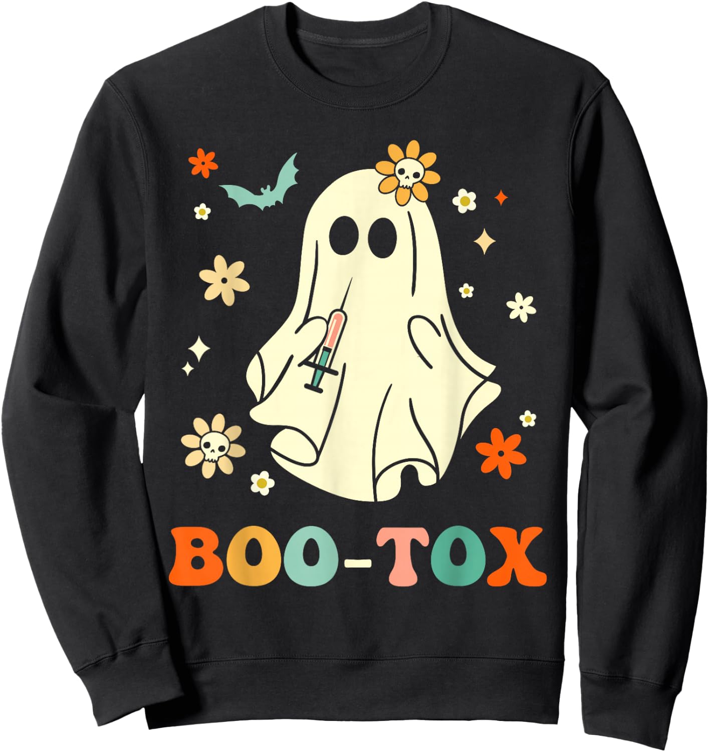 Plastic Surgeon Halloween Costume Botox Halloween Boo-Tox Sweatshirt - Sweatshirt | Black