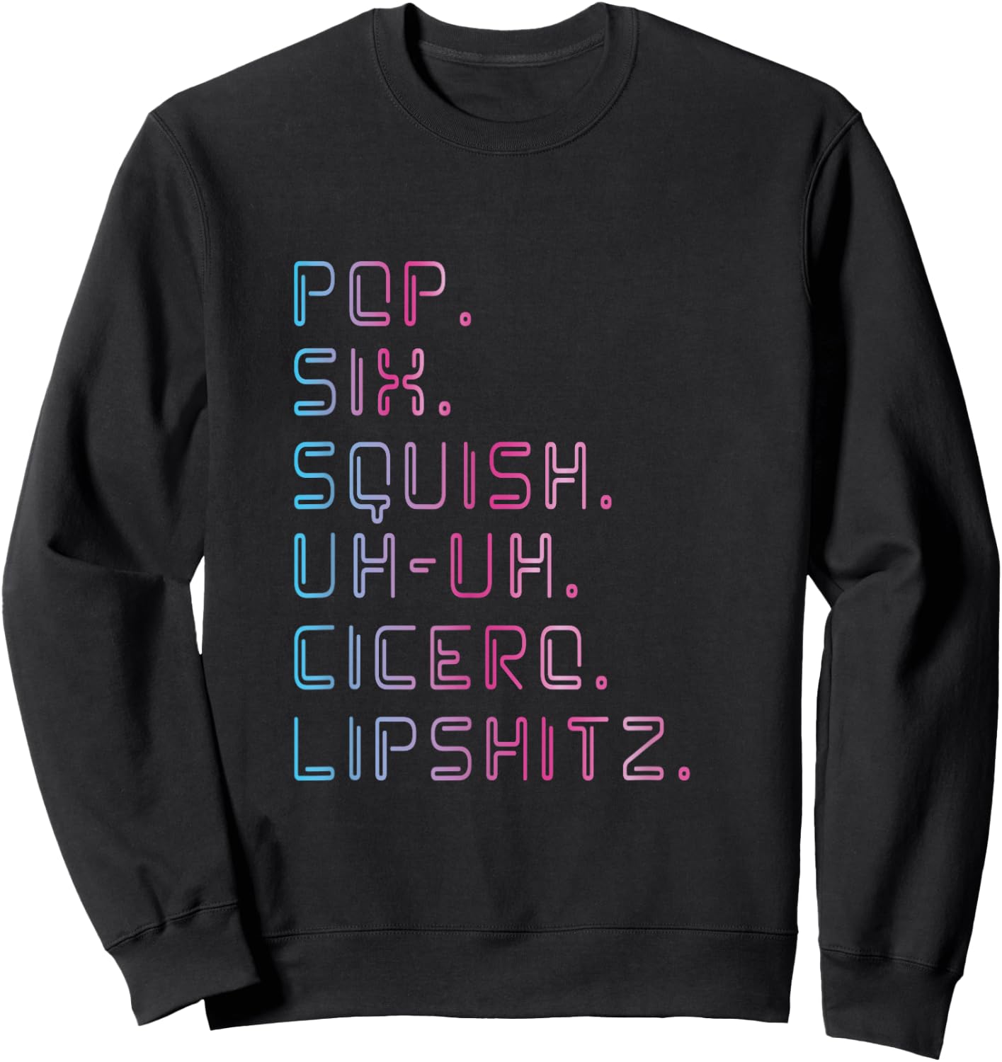 Pop six squish Musical Lover Actor Stage Sweatshirt - Sweatshirt | Black
