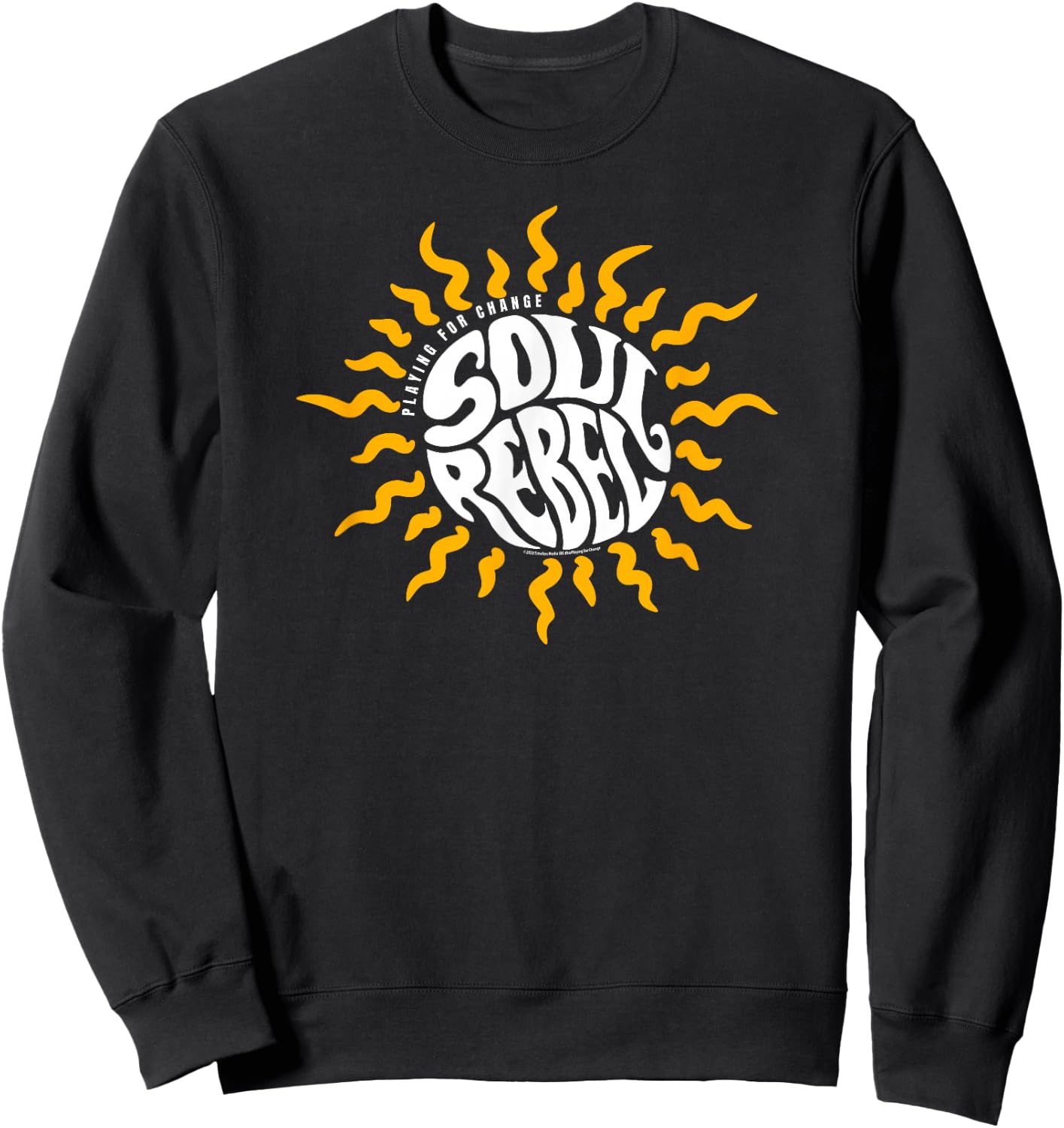 Playing for Change Soul Rebel Sun Logo Sweatshirt - Sweatshirt | Black