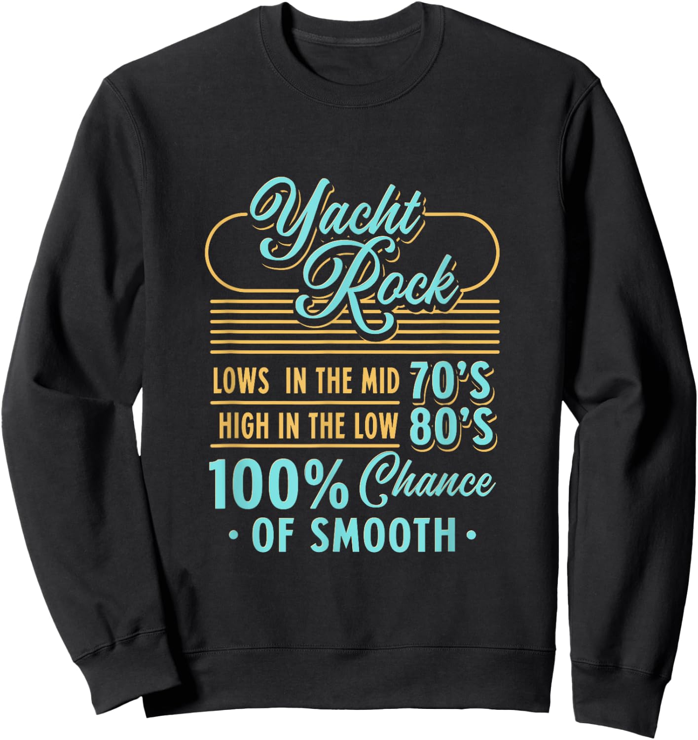 Party Boat Yacht Rock Sweatshirt - Sweatshirt | Black