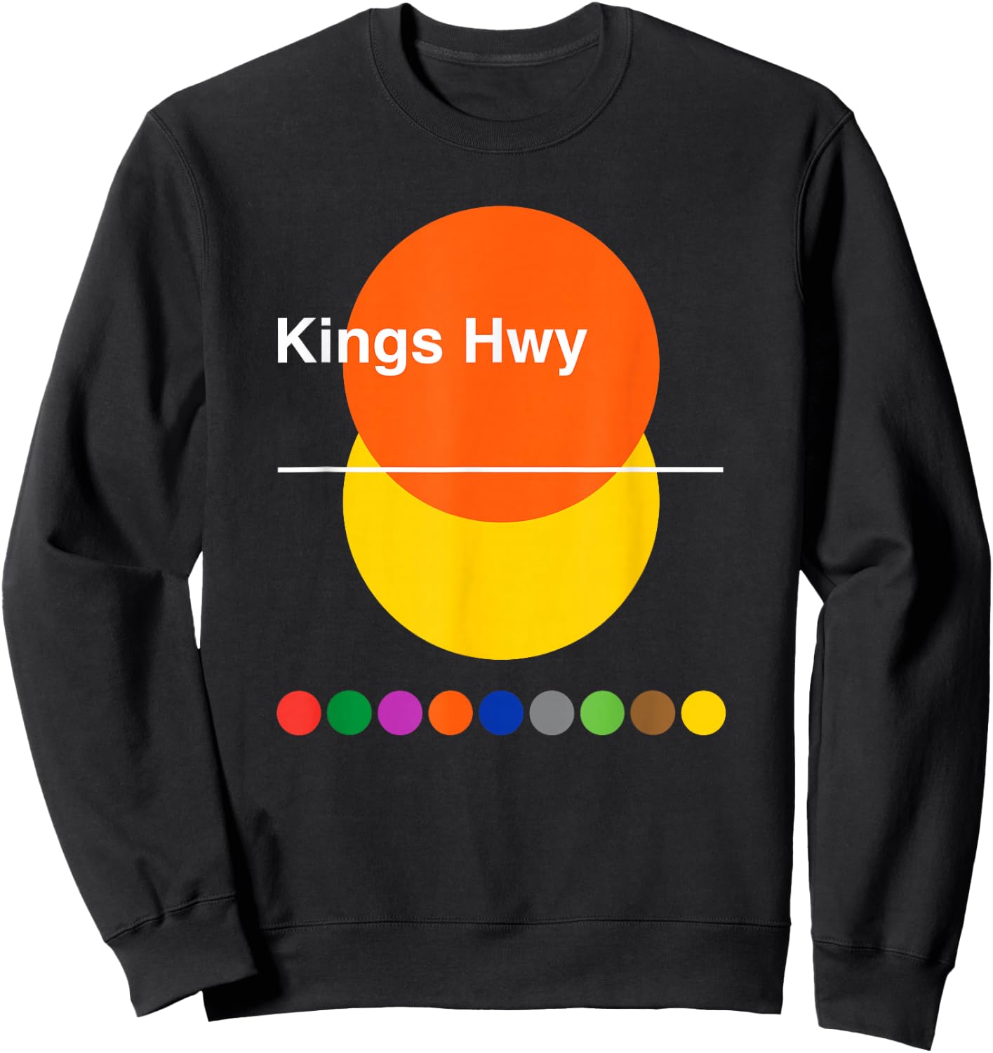 Kings Highway - Brooklyn - Midwood / Sheepshead Bay Sweatshirt - Sweatshirt | Black