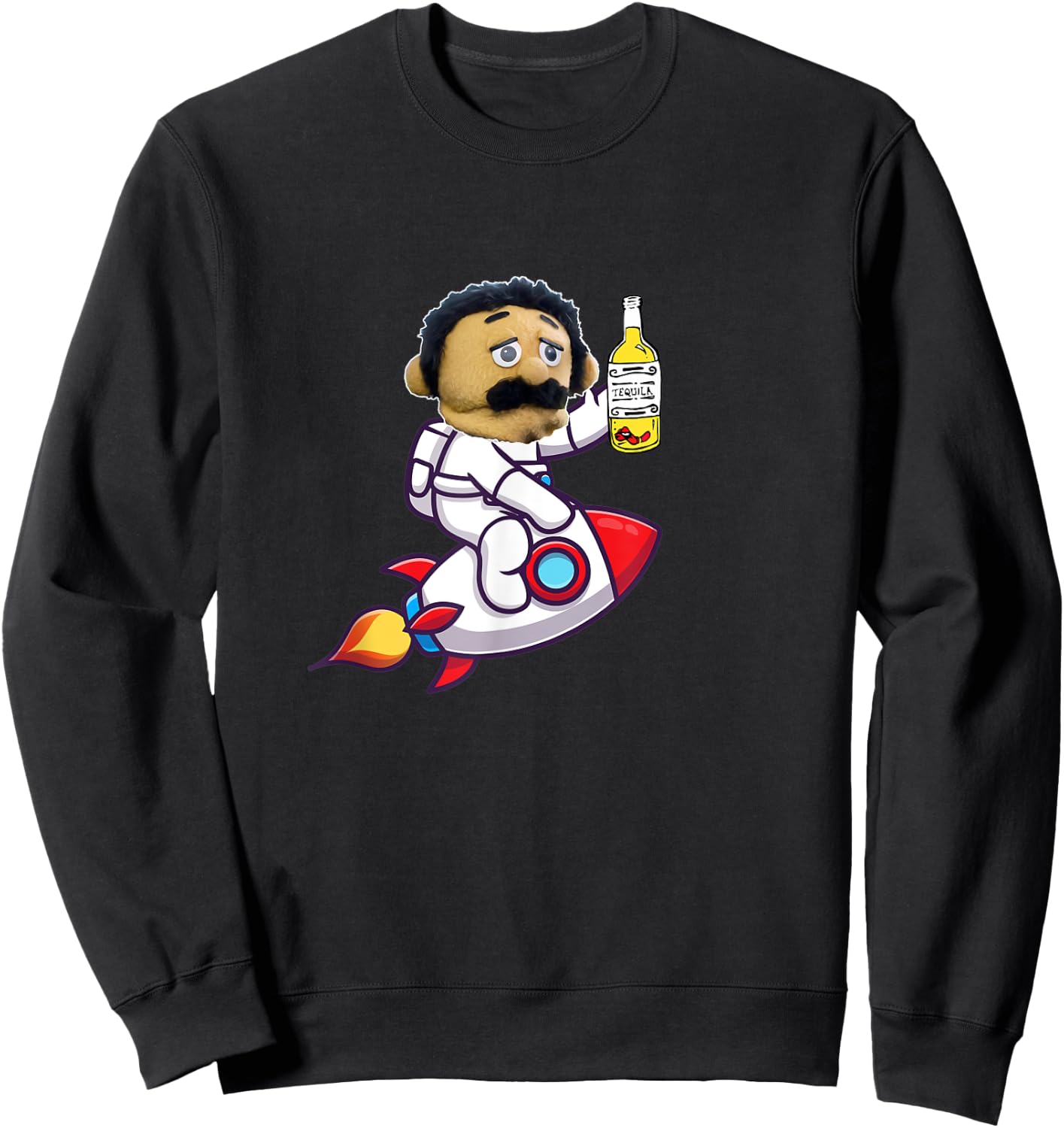 Awkward Puppets Diego Funny Sweatshirt - Sweatshirt | Black