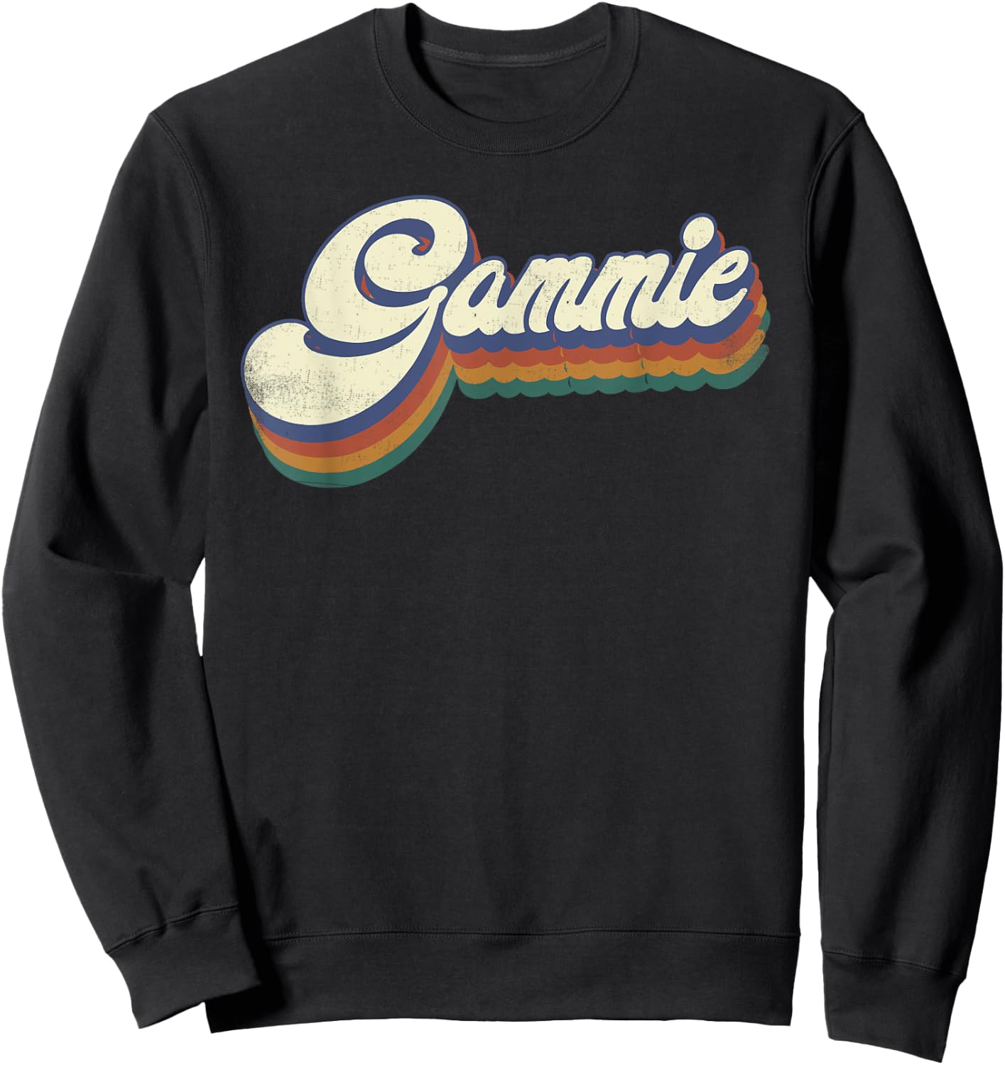 Gammie Gifts For Grandma Retro Vintage Mother's Day Gammie Sweatshirt - Sweatshirt | Black