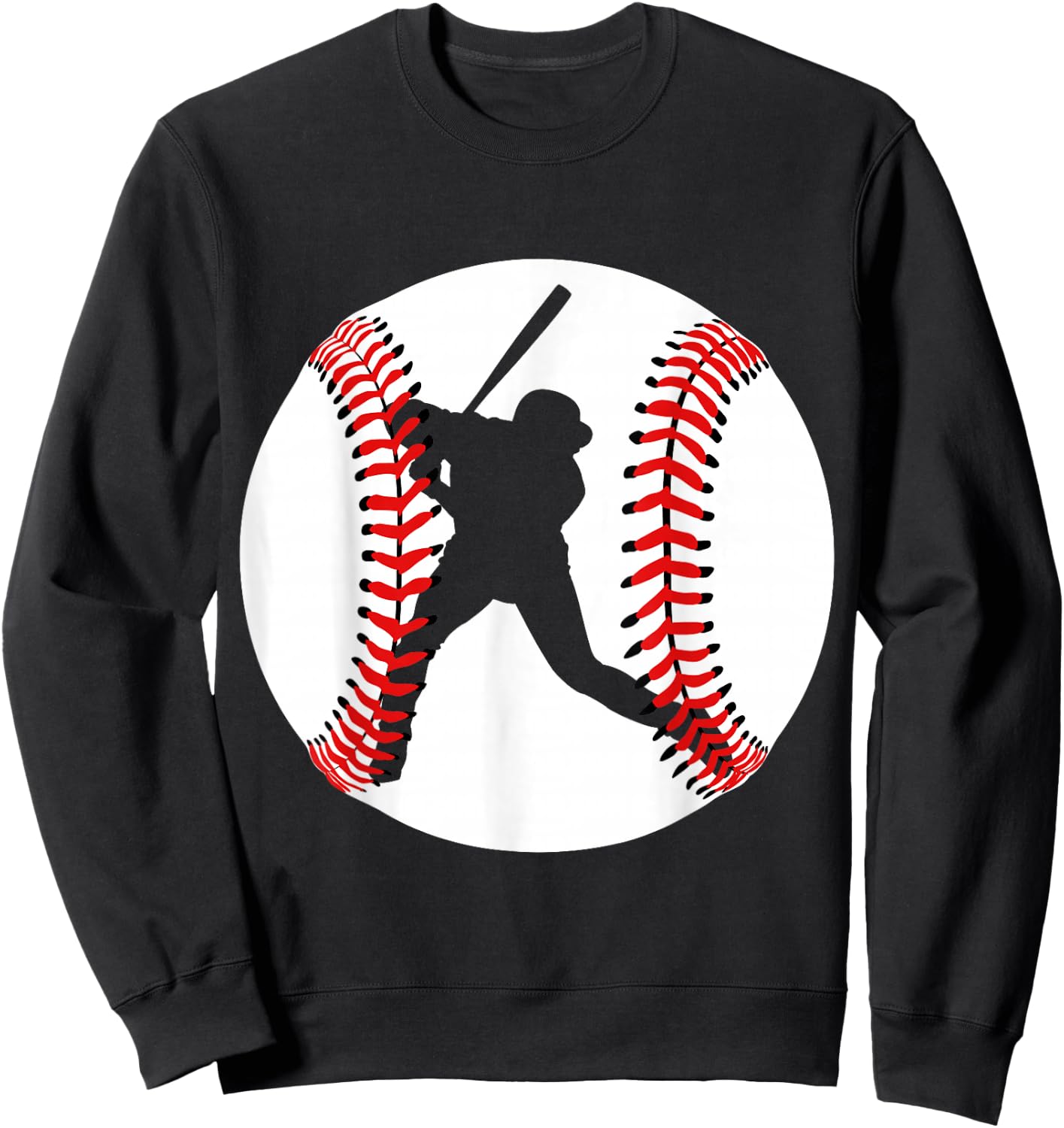 Cool Baseball Player Sweatshirt - Sweatshirt | Black
