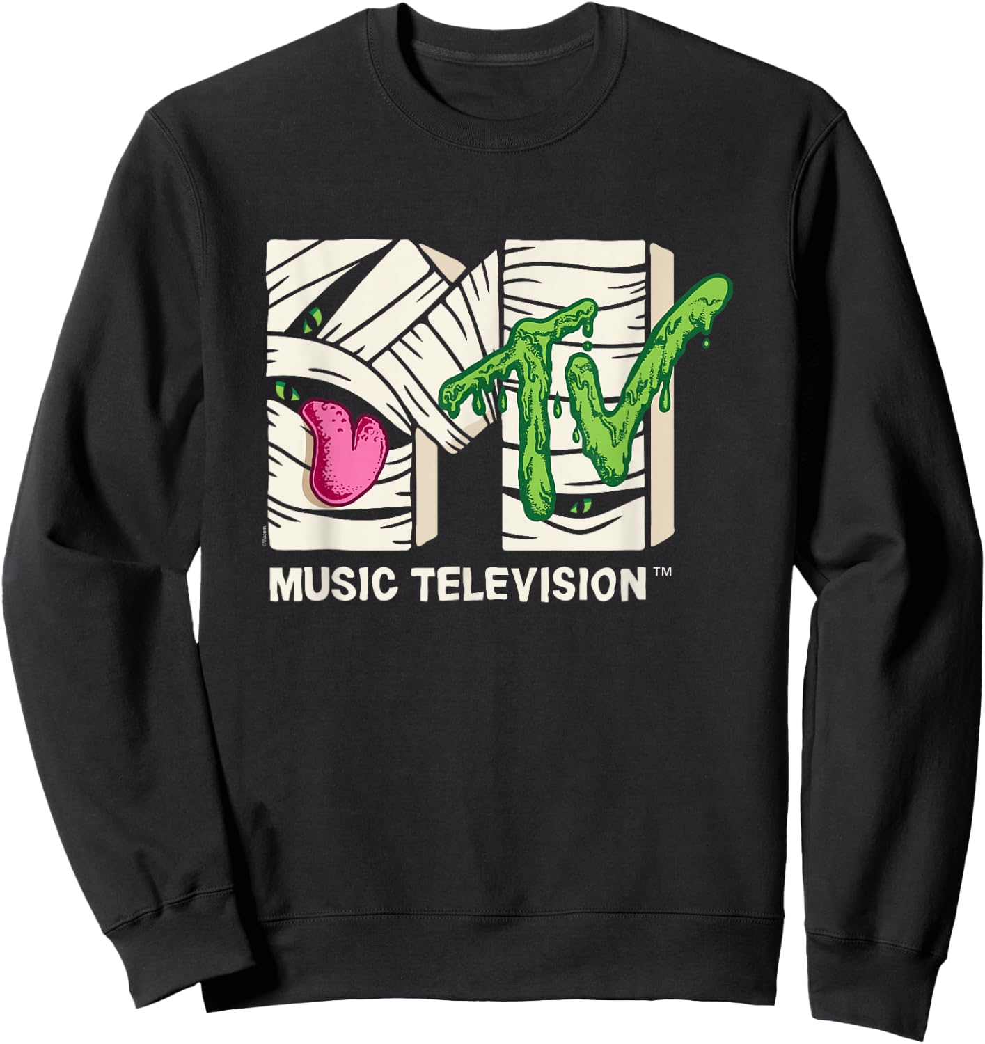 MTV - Logo Mummy Monster Sweatshirt - Sweatshirt | Black