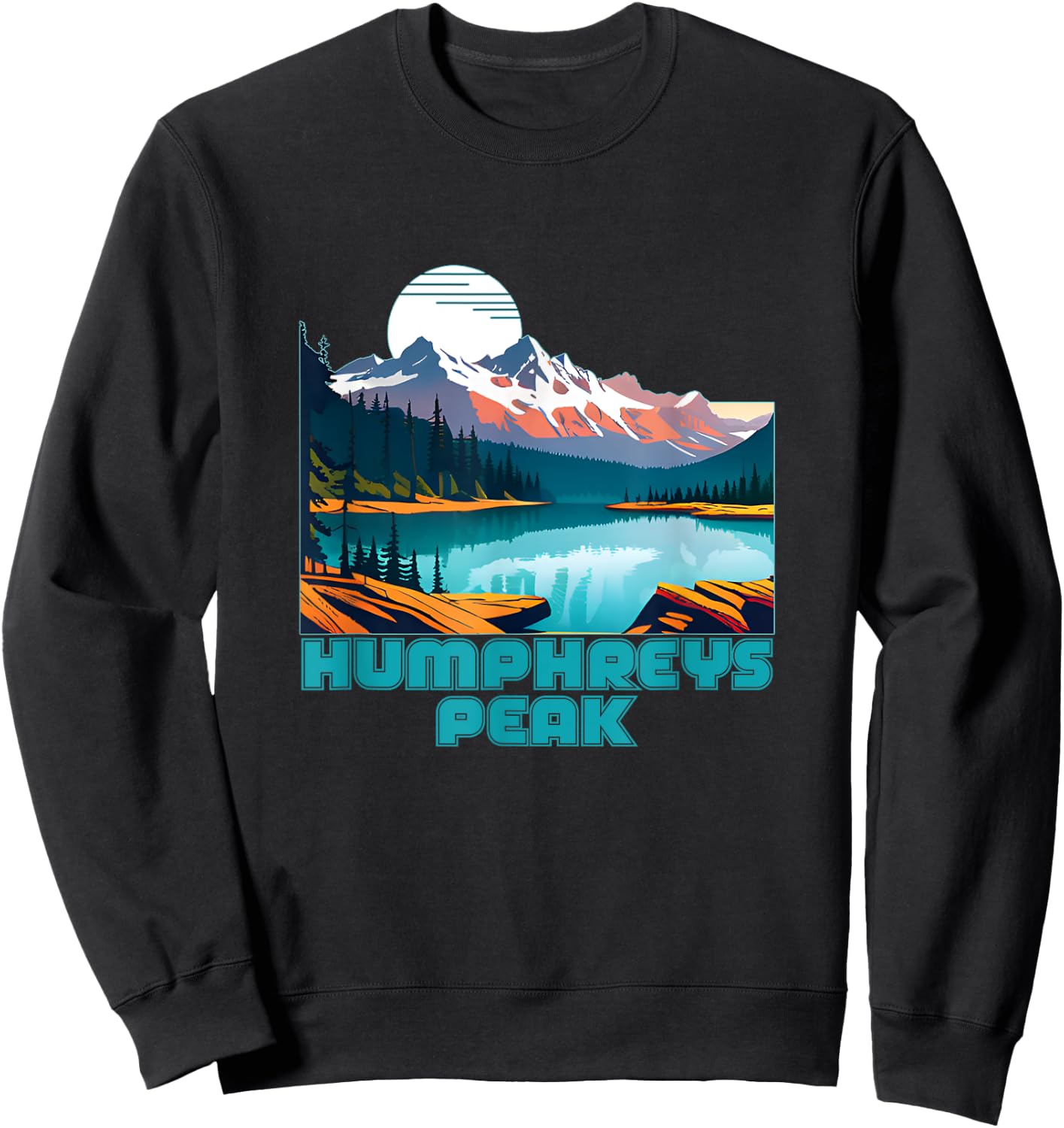 Humphreys Peak Souvenir Apparel Retro Vintage Humphreys Peak Sweatshirt - Sweatshirt | Black