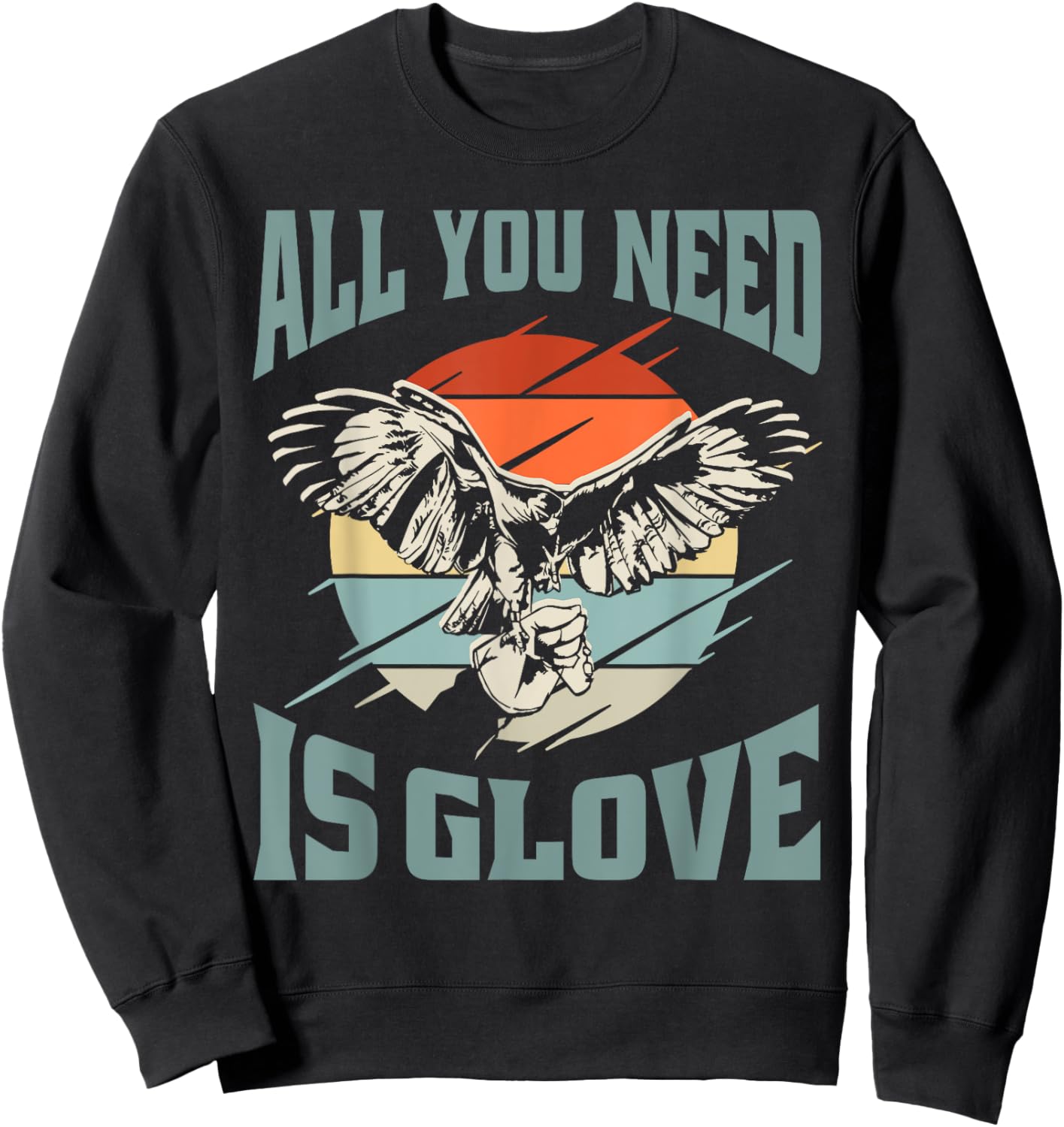 Falconry Hawk Glove Falcon Sweatshirt - Sweatshirt | Black