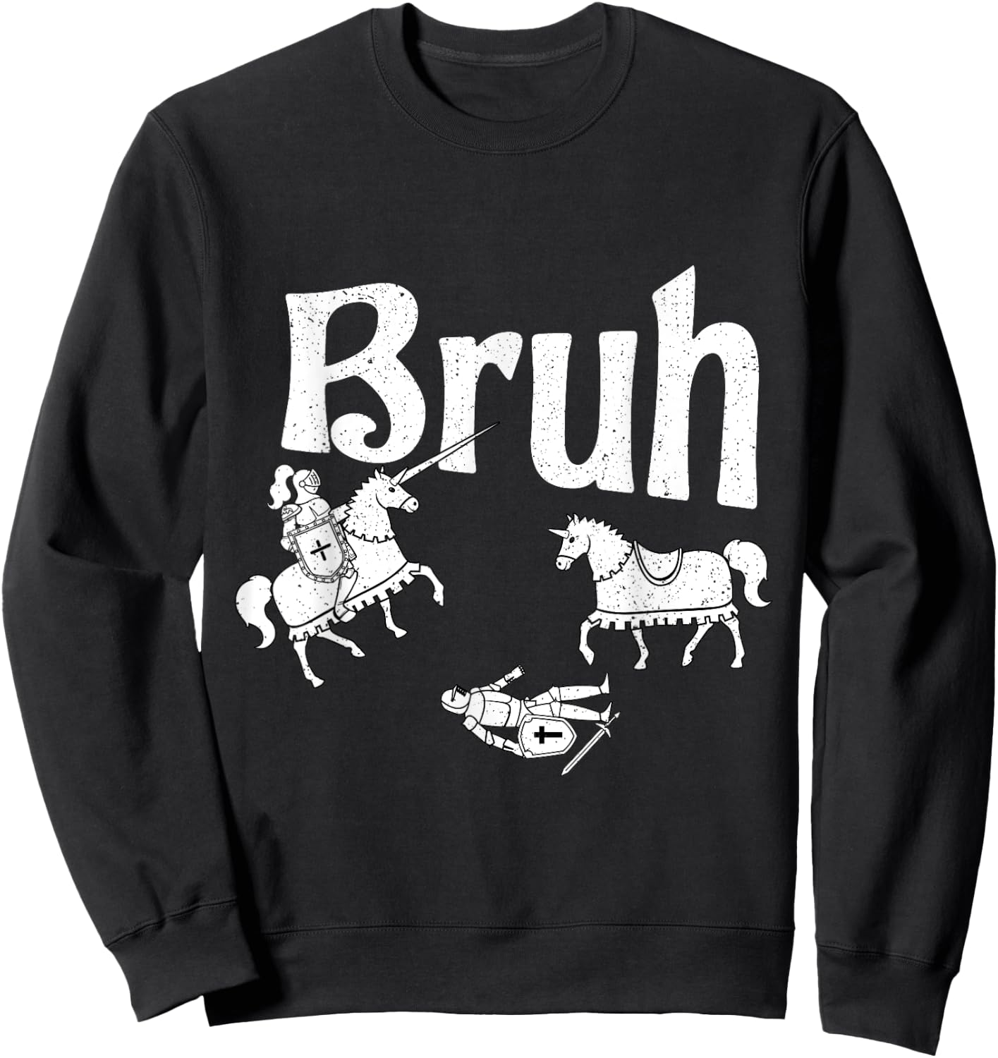 Funny Jousting Bro Renaissance Festival Medieval Sweatshirt - Sweatshirt | Black