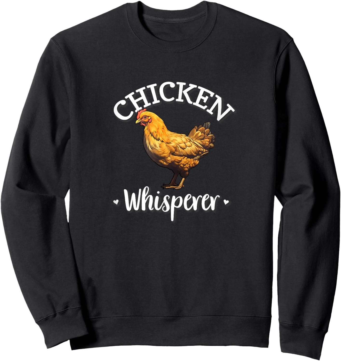 Funny Kids Hen Chicken Whisperer Buff Orpington Lover Sweatshirt - Sweatshirt | Black