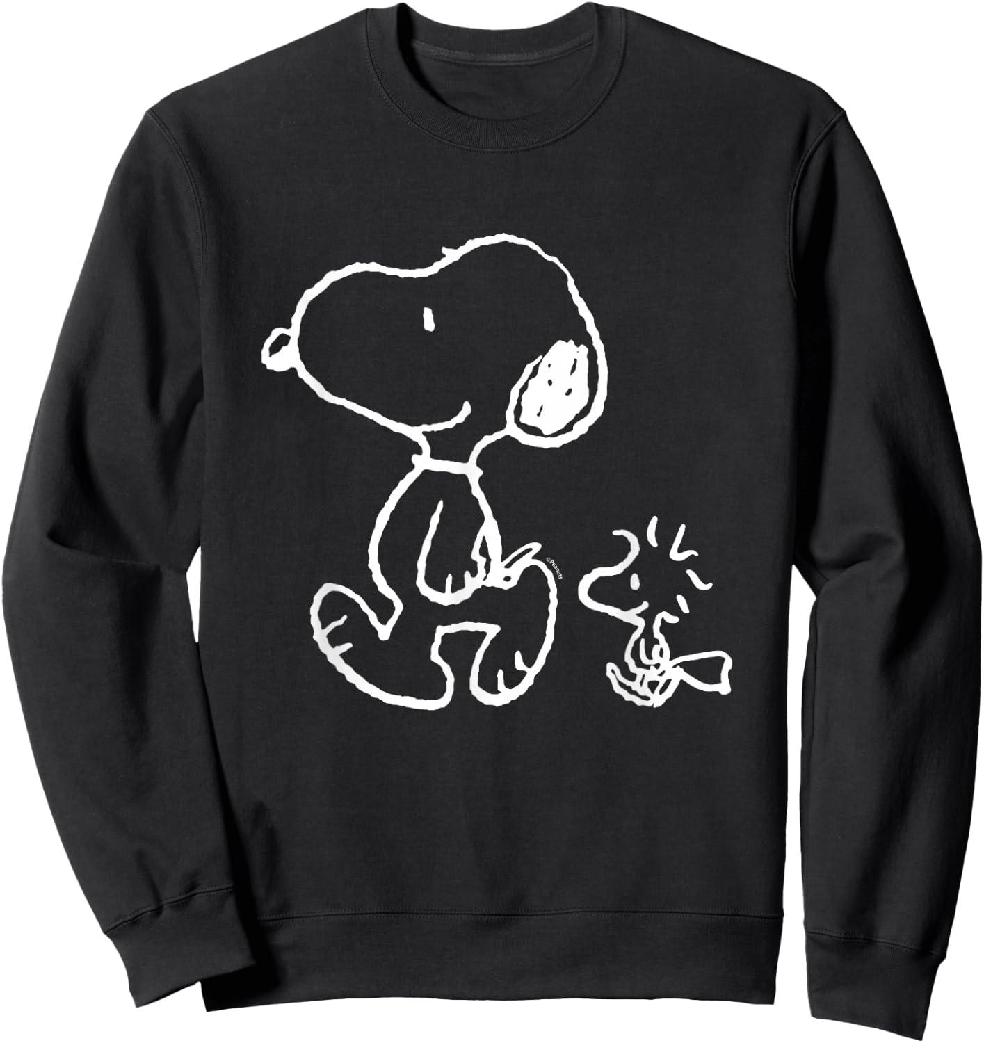 Snoopy Woody Walk Sweatshirt - Sweatshirt | Black