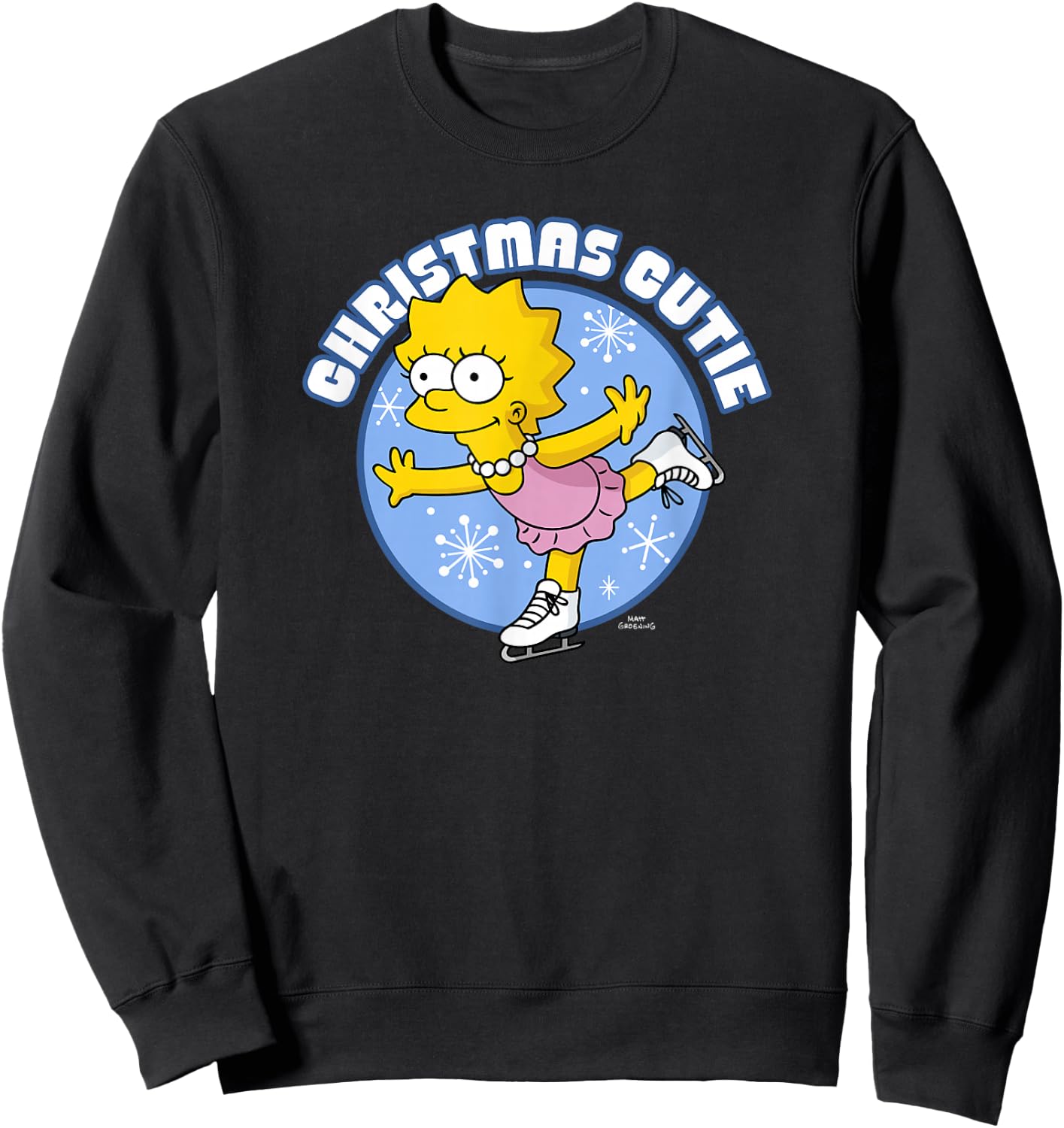 The Simpsons Christmas Lisa Christmas Cutie Ice Princess V2 Sweatshirt - Sweatshirt | Black