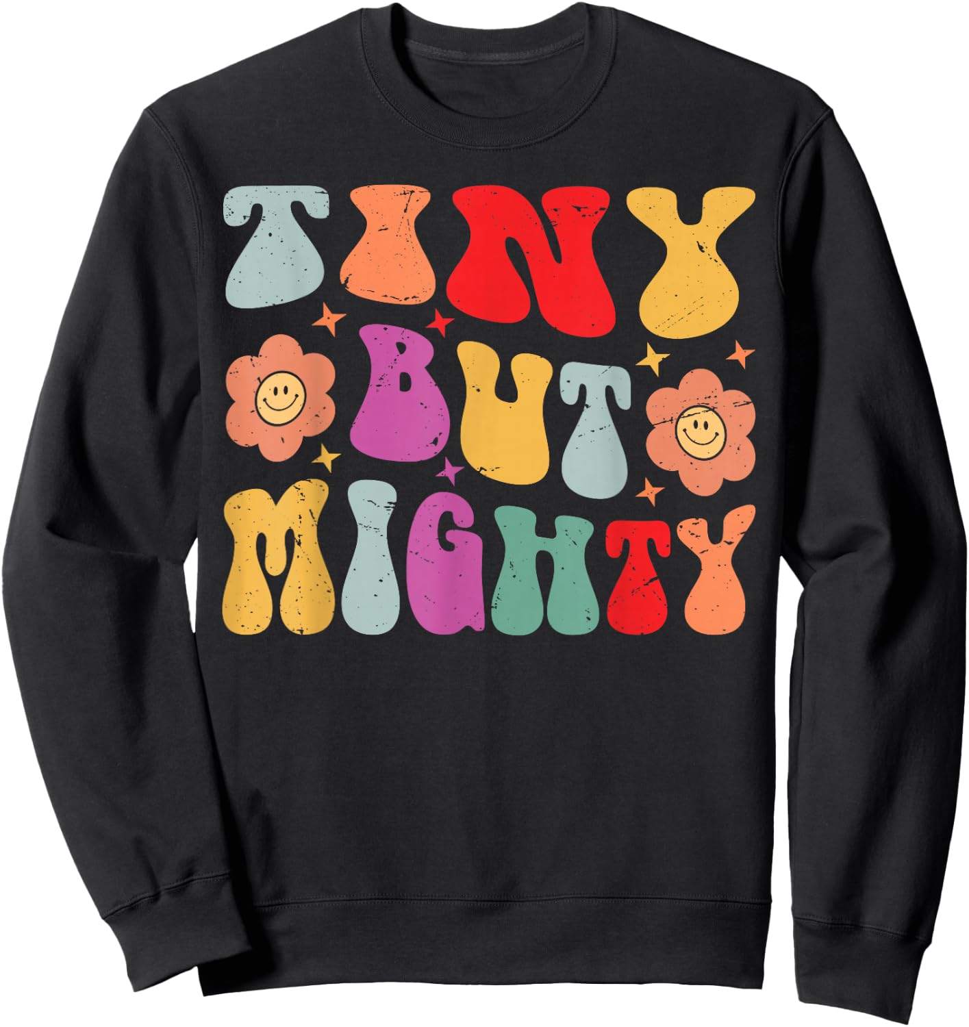 Tiny But Mighty - Funny Short Girls - Petite Girlfriend Sweatshirt - Sweatshirt | Black