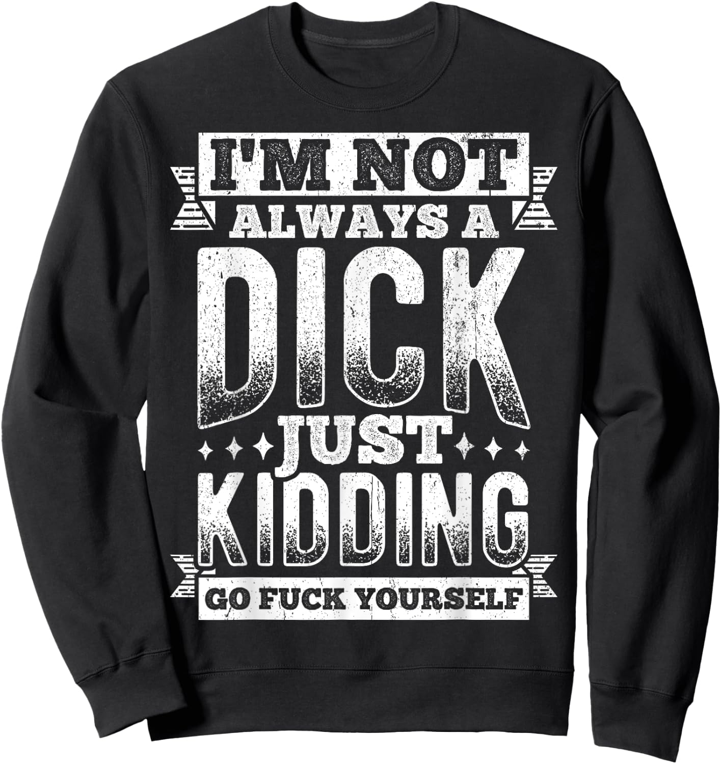 Sarcastic Slogan Funny Sacastic Sweatshirt - Sweatshirt | Black