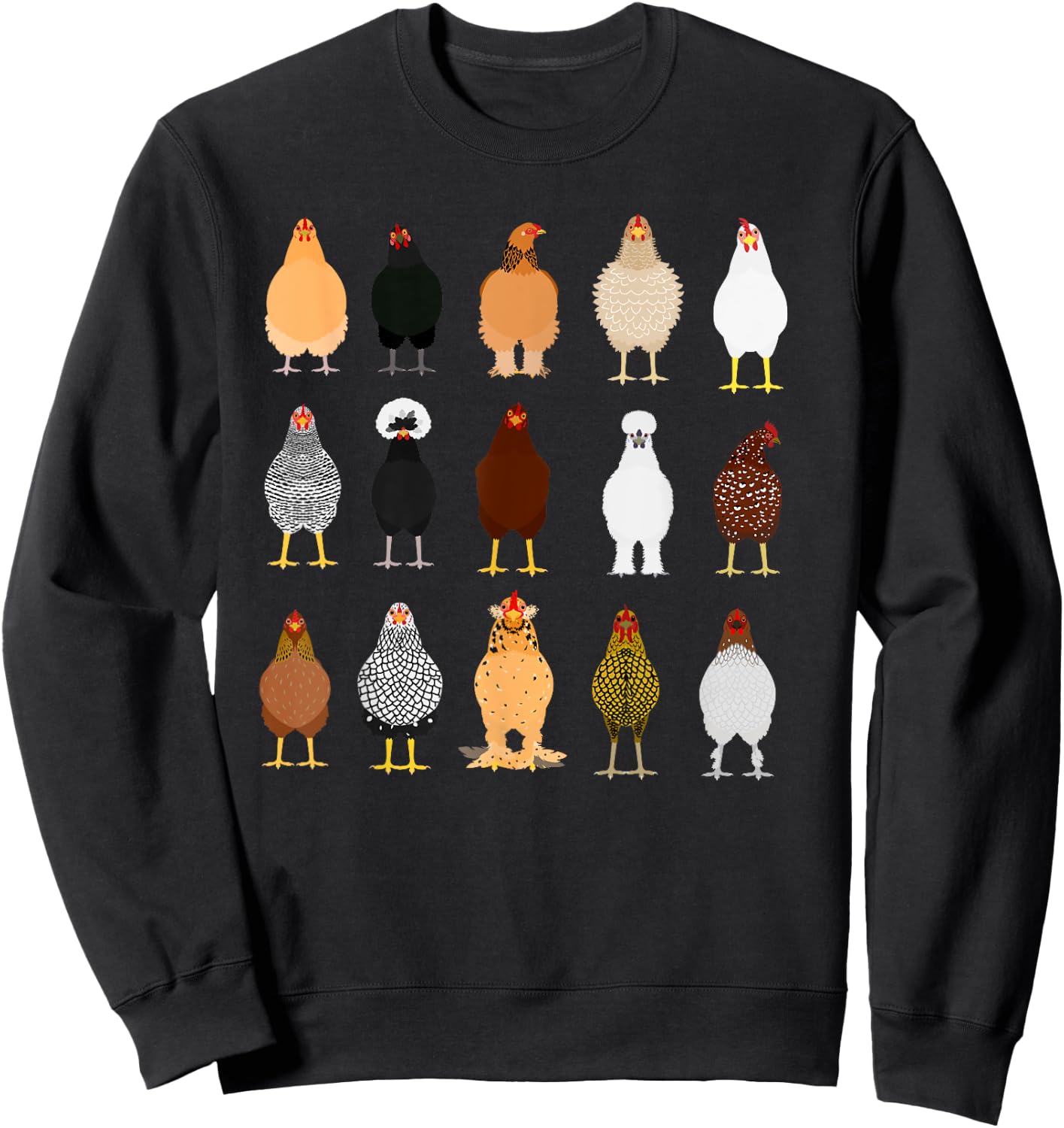 In My Chicken Mom Era, Chicken Lady, Chickens Front And Back Sweatshirt - Sweatshirt | Black