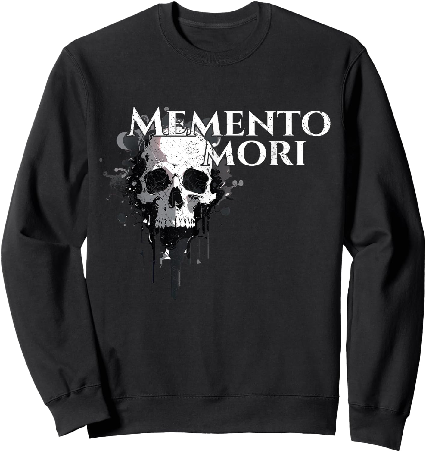 Memento mori | Latin Proverb | Latin | Ancient Rome Sweatshirt - Sweatshirt | Black