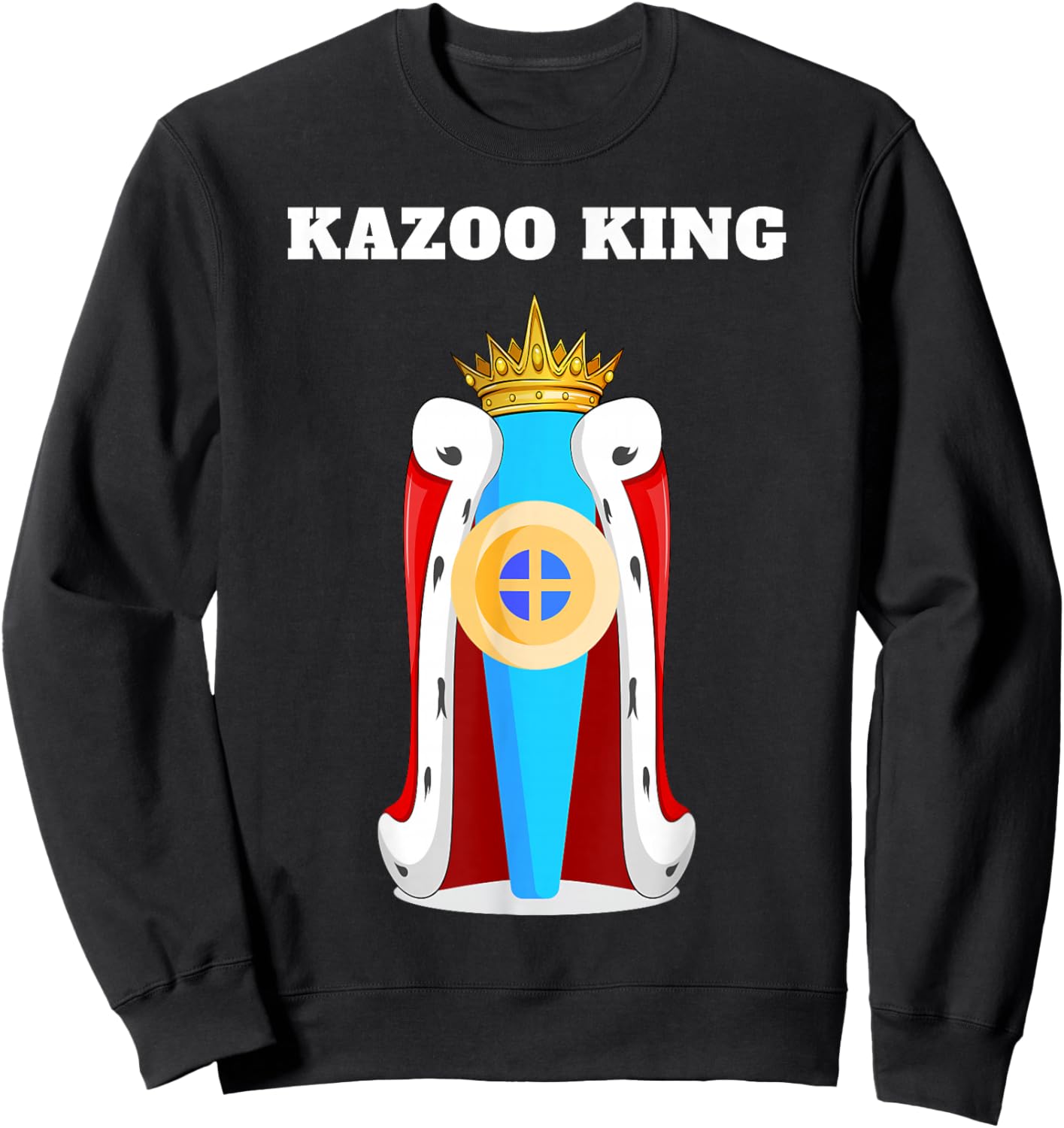 Kazoo King | Boys Kazoo Design | Kazoo Sweatshirt - Sweatshirt | Black
