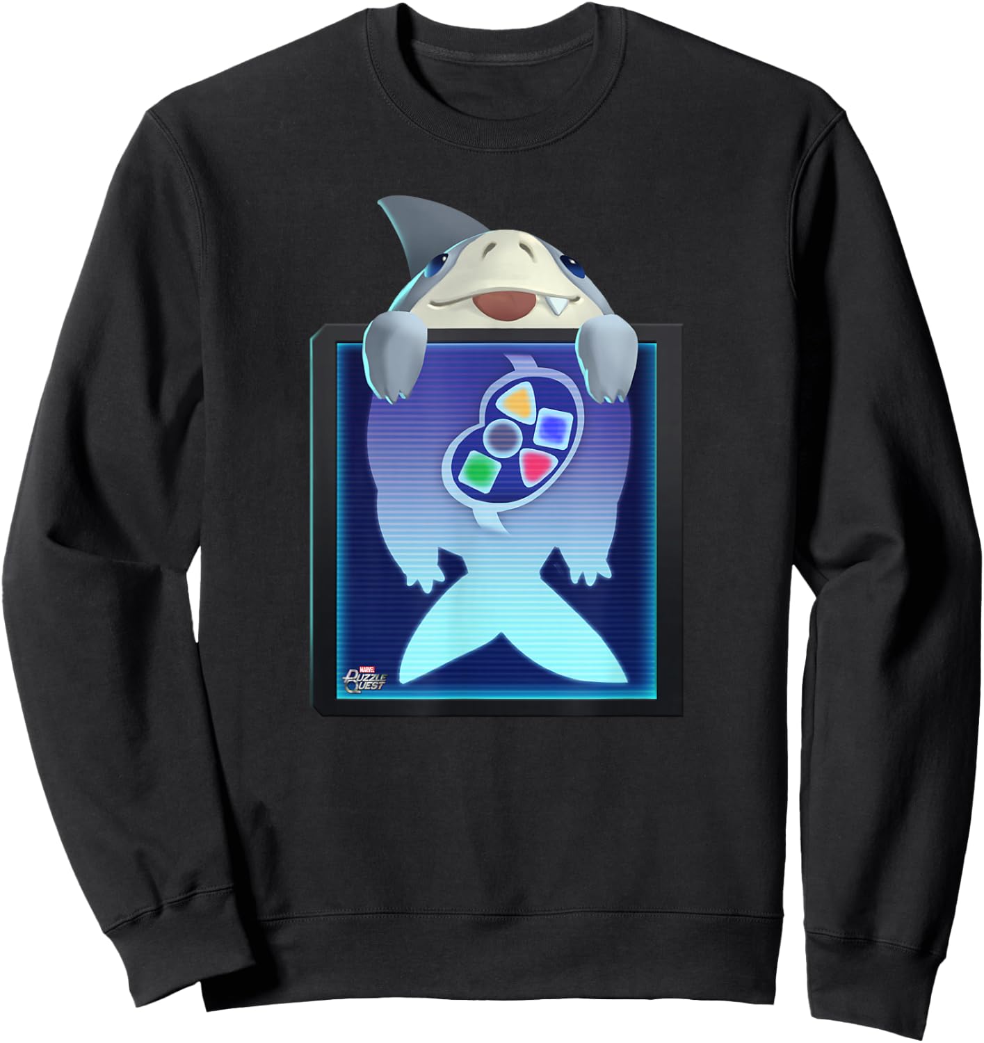 Marvel Puzzle Quest Jeffrey Land Shark Jeff! Don’t Eat That! Sweatshirt - Sweatshirt | Black