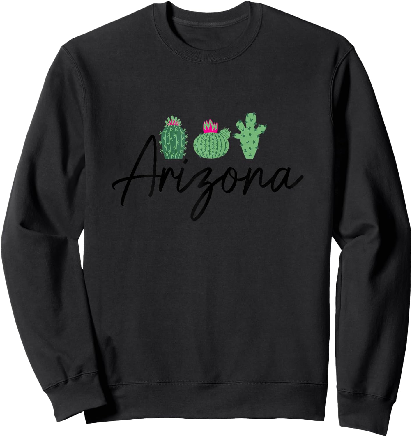 Arizona Cactus Cute AZ Pride Girls Sweatshirt - Sweatshirt | Black