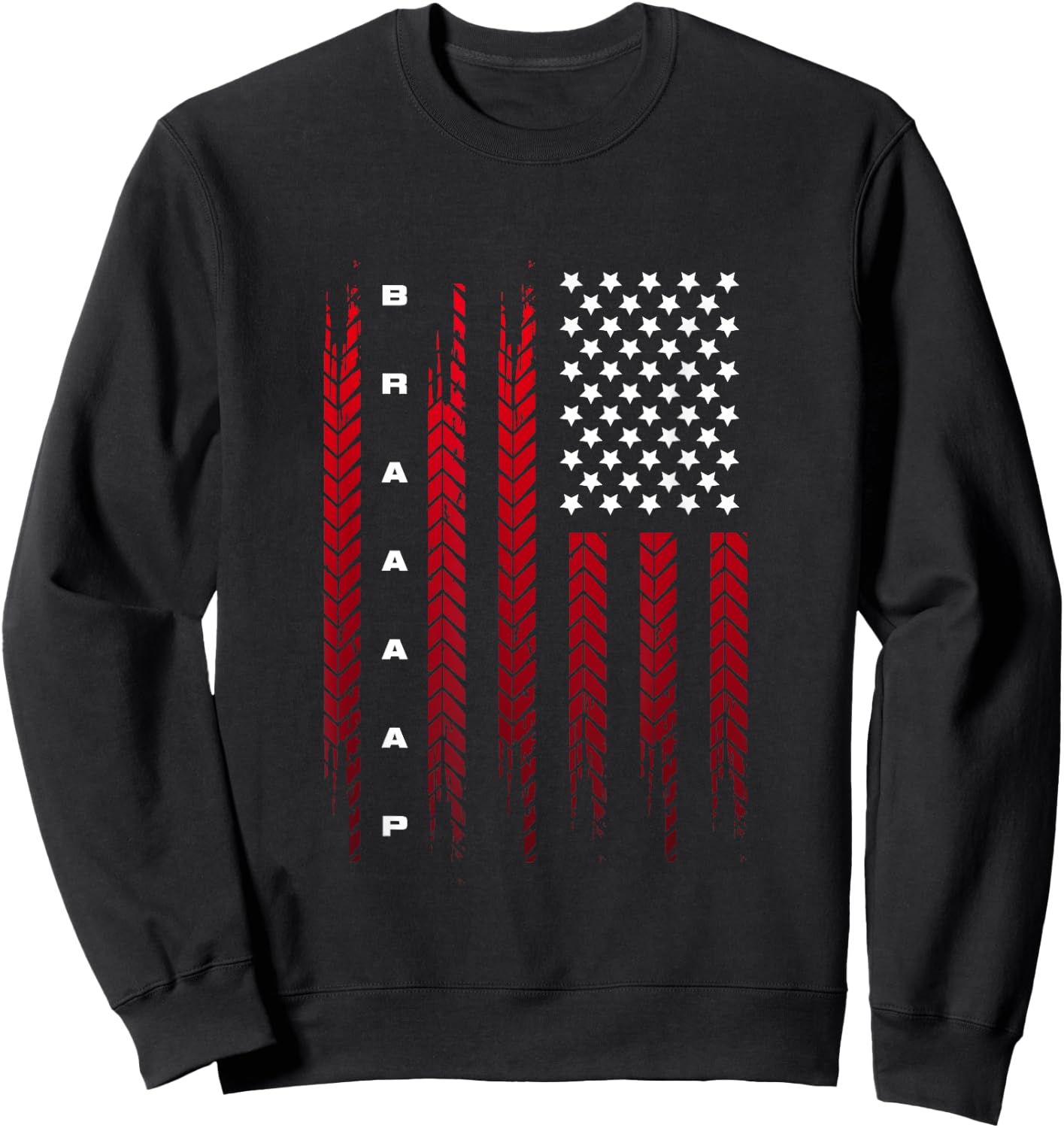 American Flag Motocross Apparel - Motocross Dirt Bike Women Kids Men Sweatshirt - Sweatshirt | Black