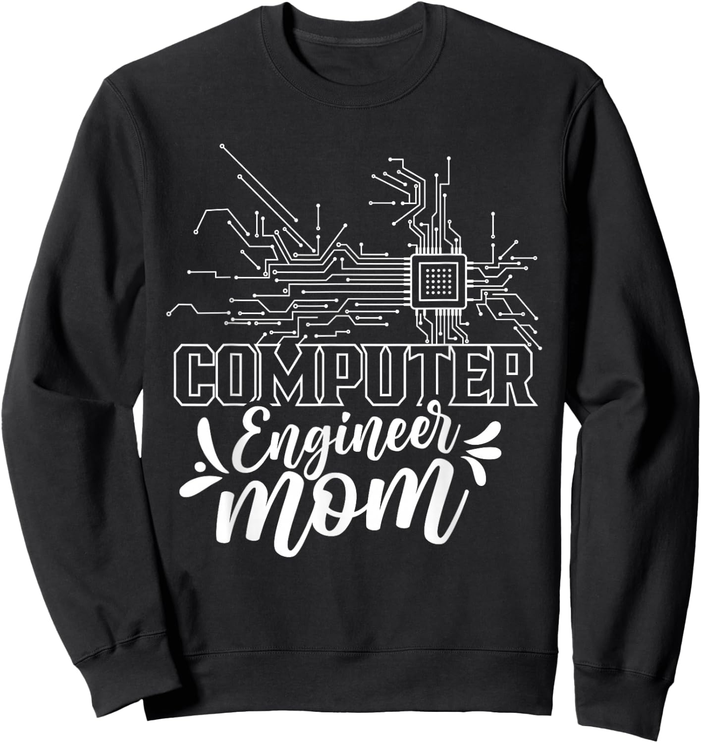 Computer Engineer Mom Coding Programming Programmer Coder Sweatshirt - Sweatshirt | Black