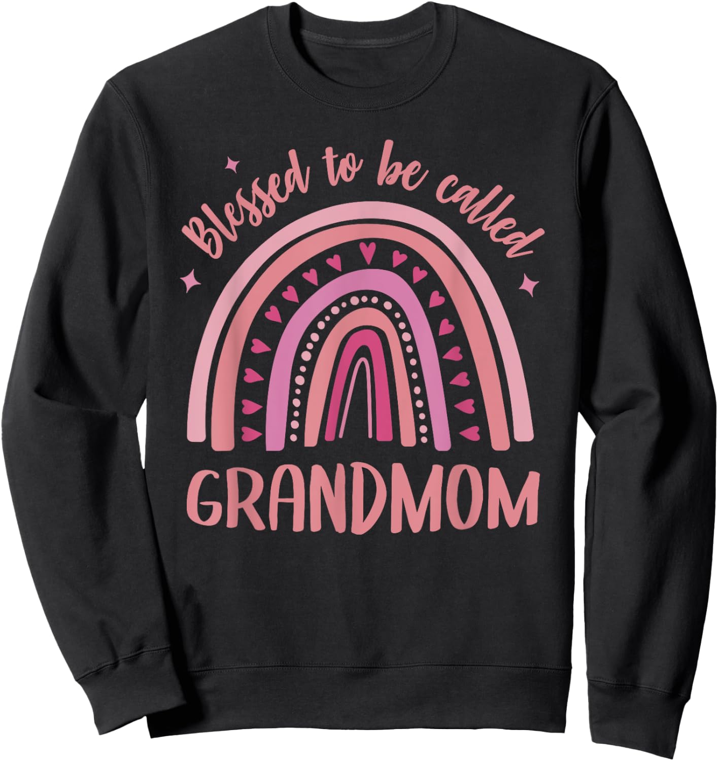 Grandmom Mother's Day Blessed Grandmom Sweatshirt - Sweatshirt | Black