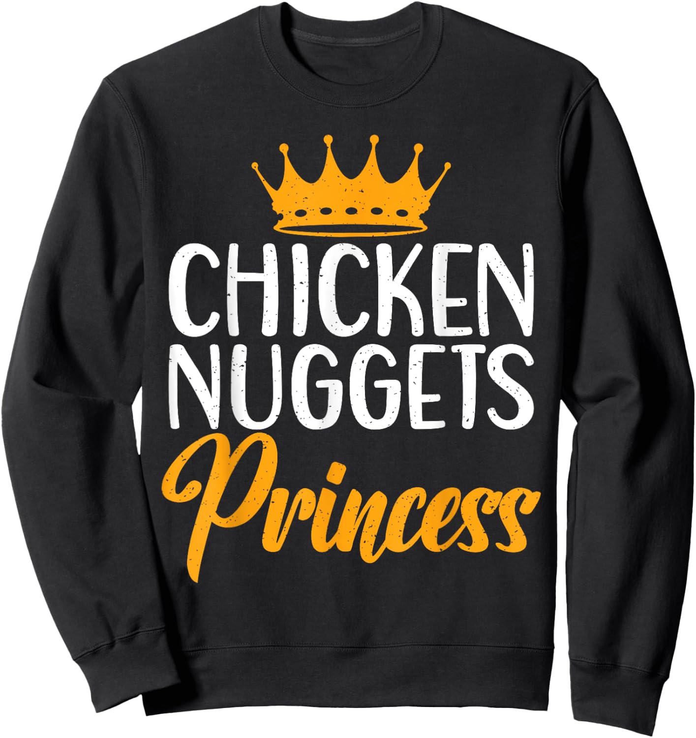Chicken Nuggets Princess Sweatshirt - Sweatshirt | Black