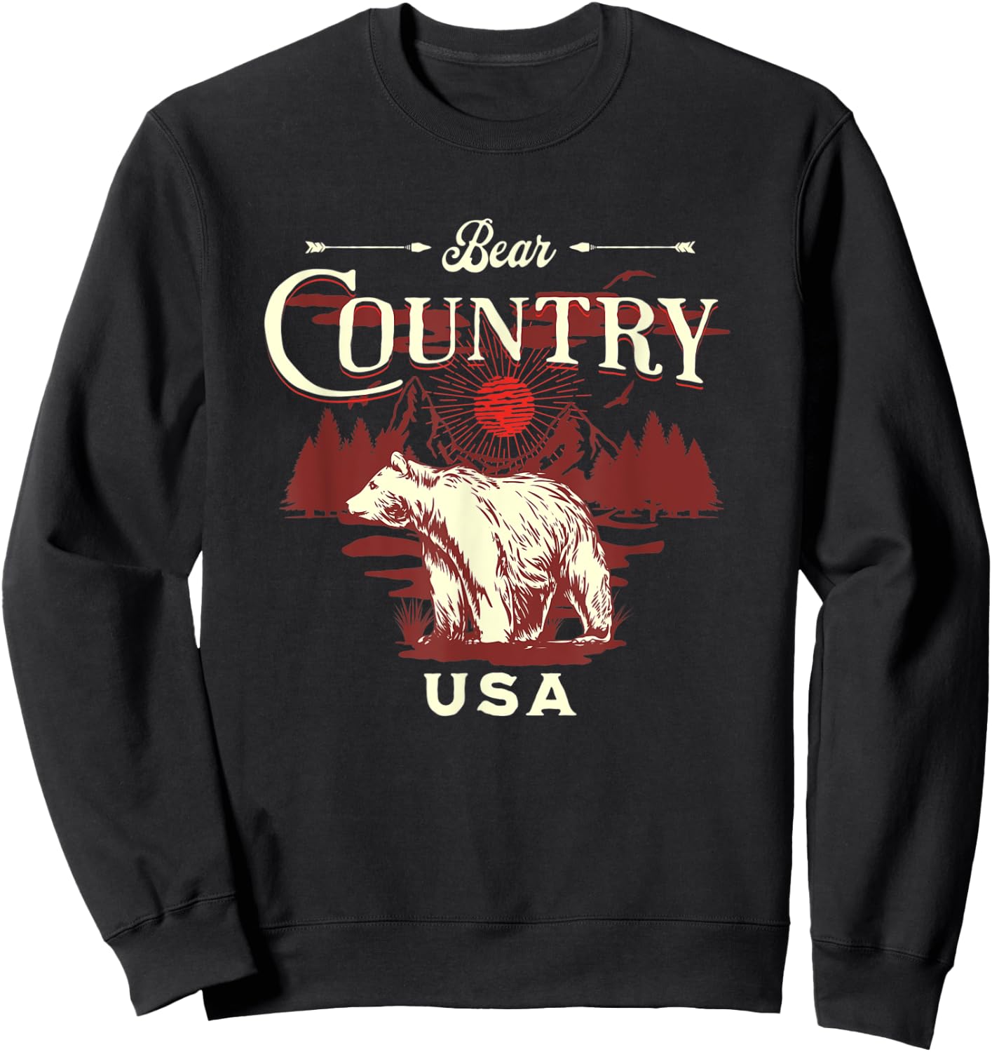 Alaska Bear Country USA Alaska Sweatshirt - Sweatshirt | Black