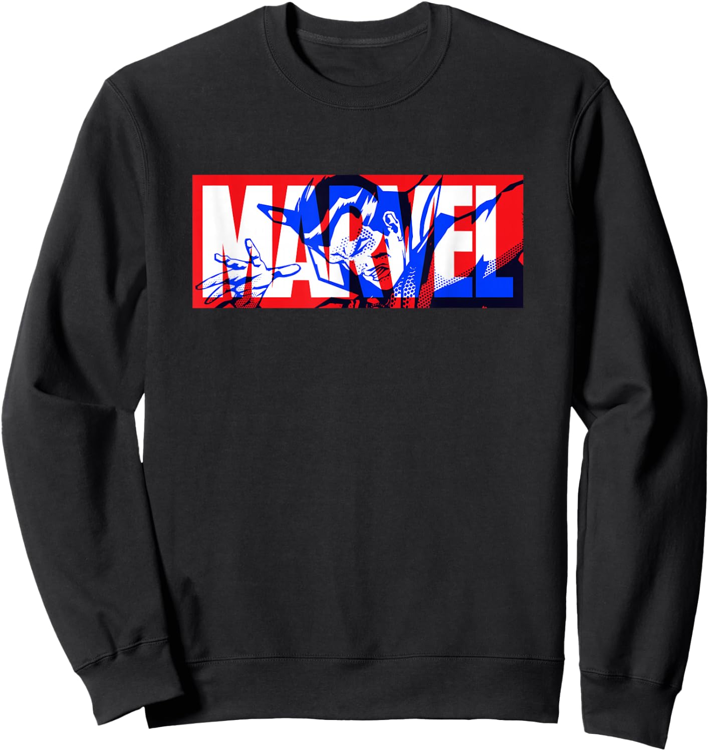 Marvel Logo Doctor Strange Comic Art Sweatshirt - Sweatshirt | Black