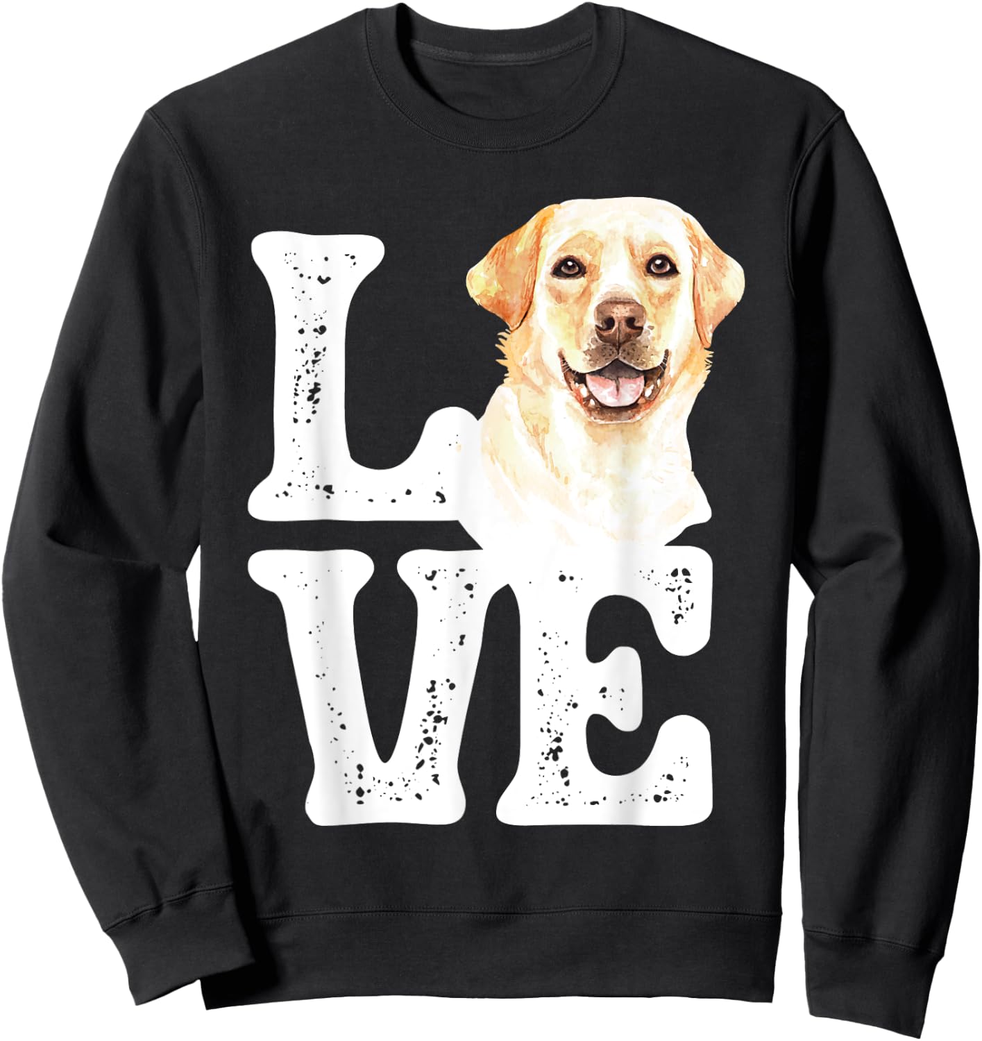 Love Labrador Dog Owner Pet Trainer Breeder Pup Lover Men Women Kids Sweatshirt - Sweatshirt | Black