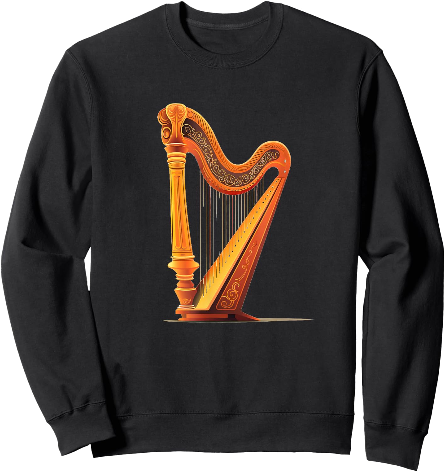 Beautiful Harp Instrument Costume Sweatshirt - Sweatshirt | Black