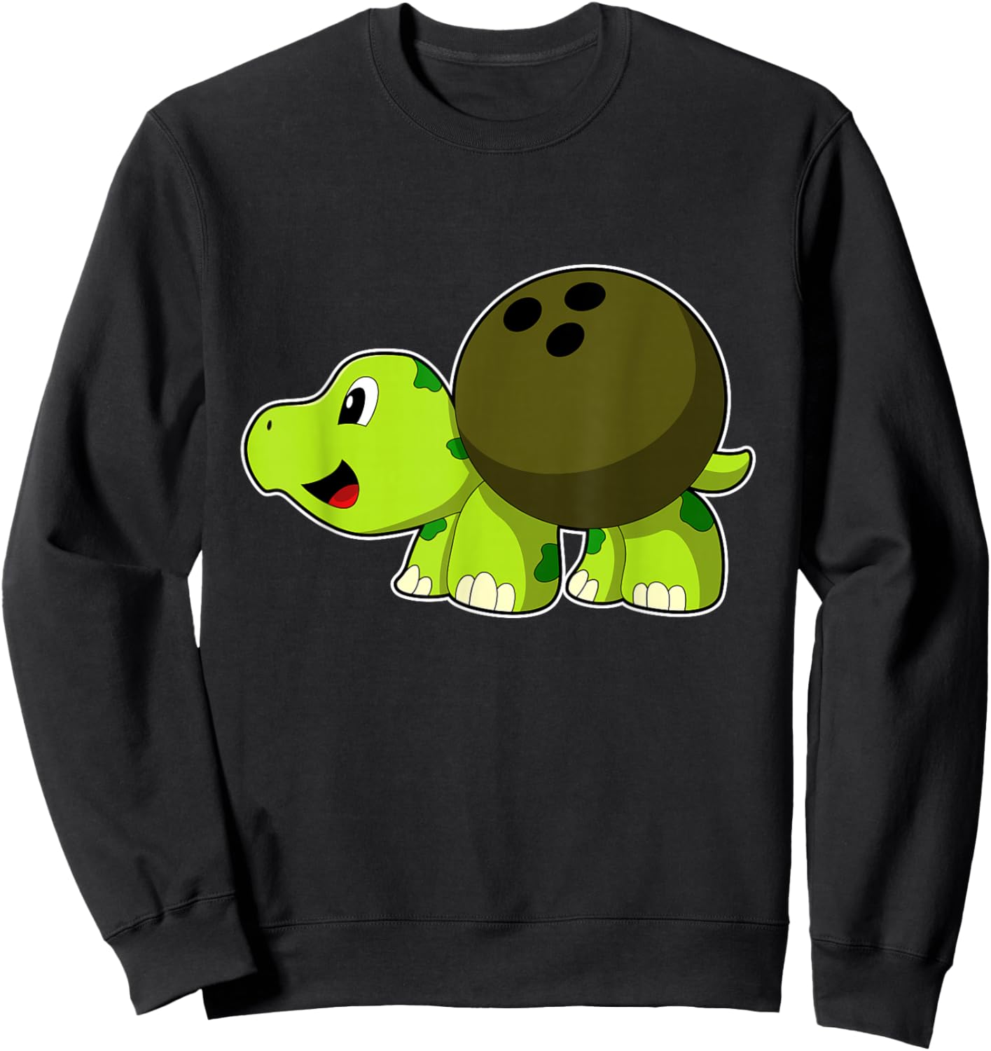 Turtle Bowling Bowling ball Sports Sweatshirt - Sweatshirt | Black