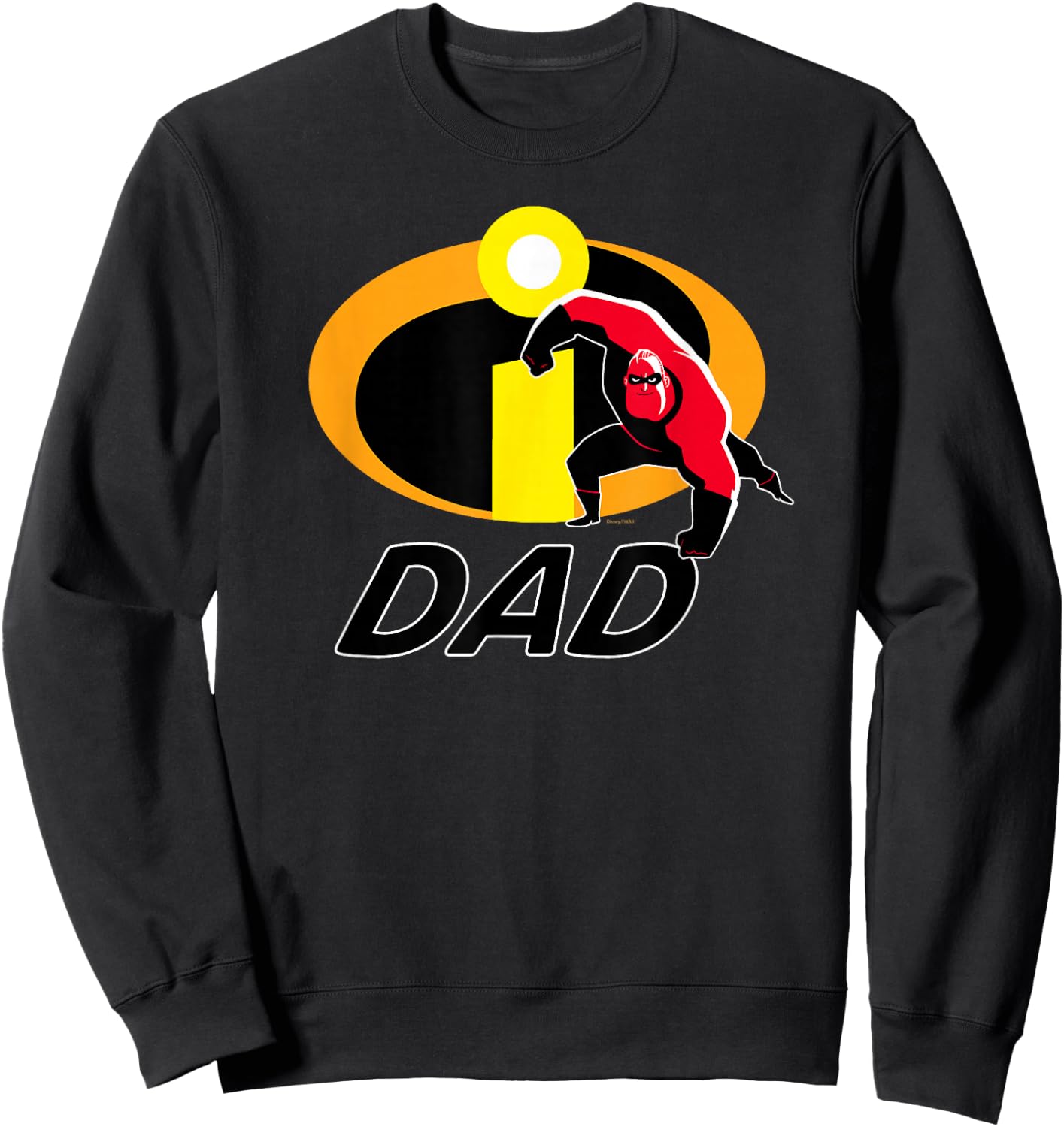Disney and Pixar's The Incredibles Mr. Incredible Dad Family Sweatshirt - Sweatshirt | Black