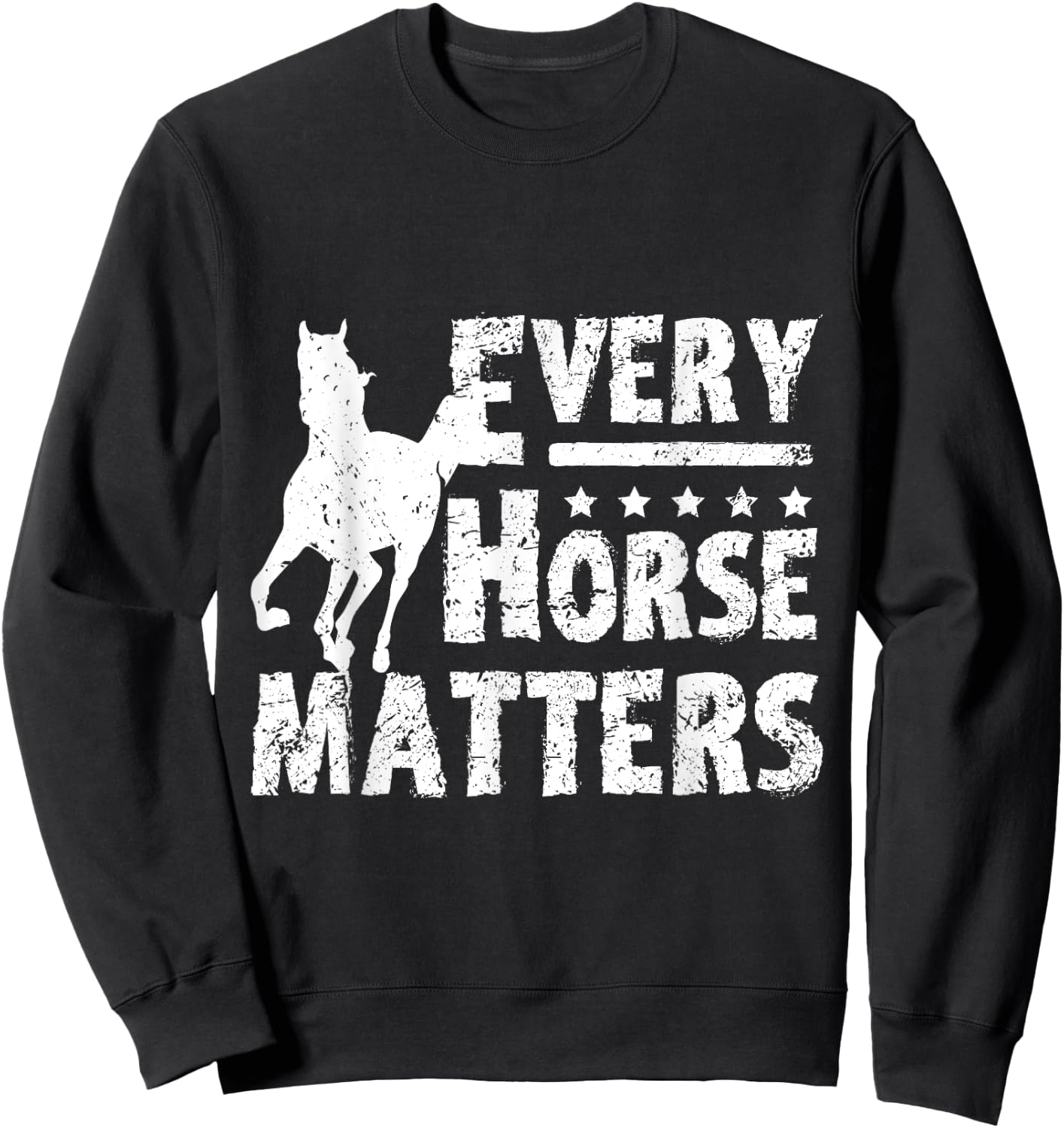 Horse rescue Every horse matters Sweatshirt - Sweatshirt | Black