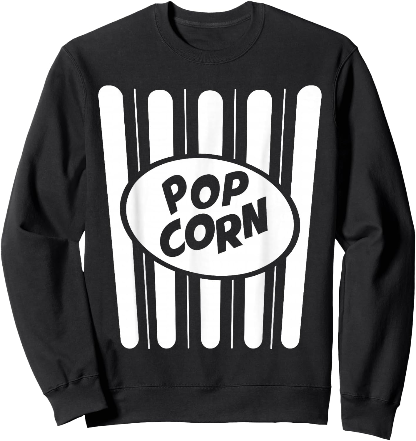 Halloween Costume Popcorn Sweatshirt - Sweatshirt | Black