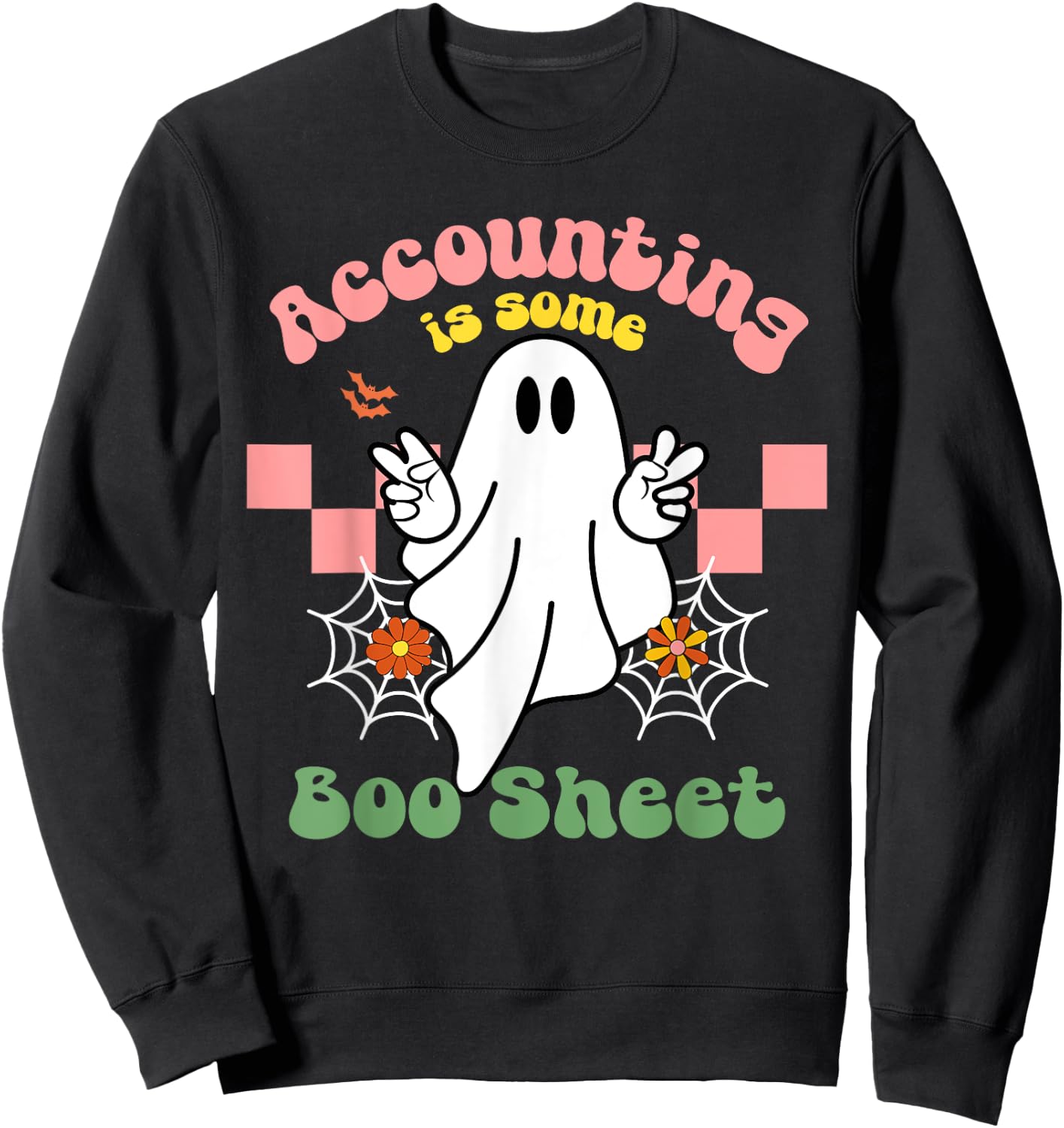 This Is Boo Sheet Accounting Halloween Costume Men Women Sweatshirt - Sweatshirt | Black