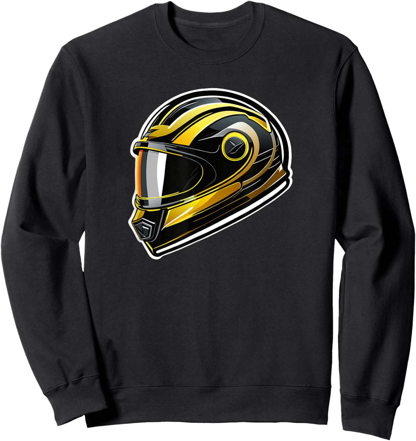 Motorcycle Helmet Artistic Headgear of Adventure Sweatshirt - Sweatshirt | Black