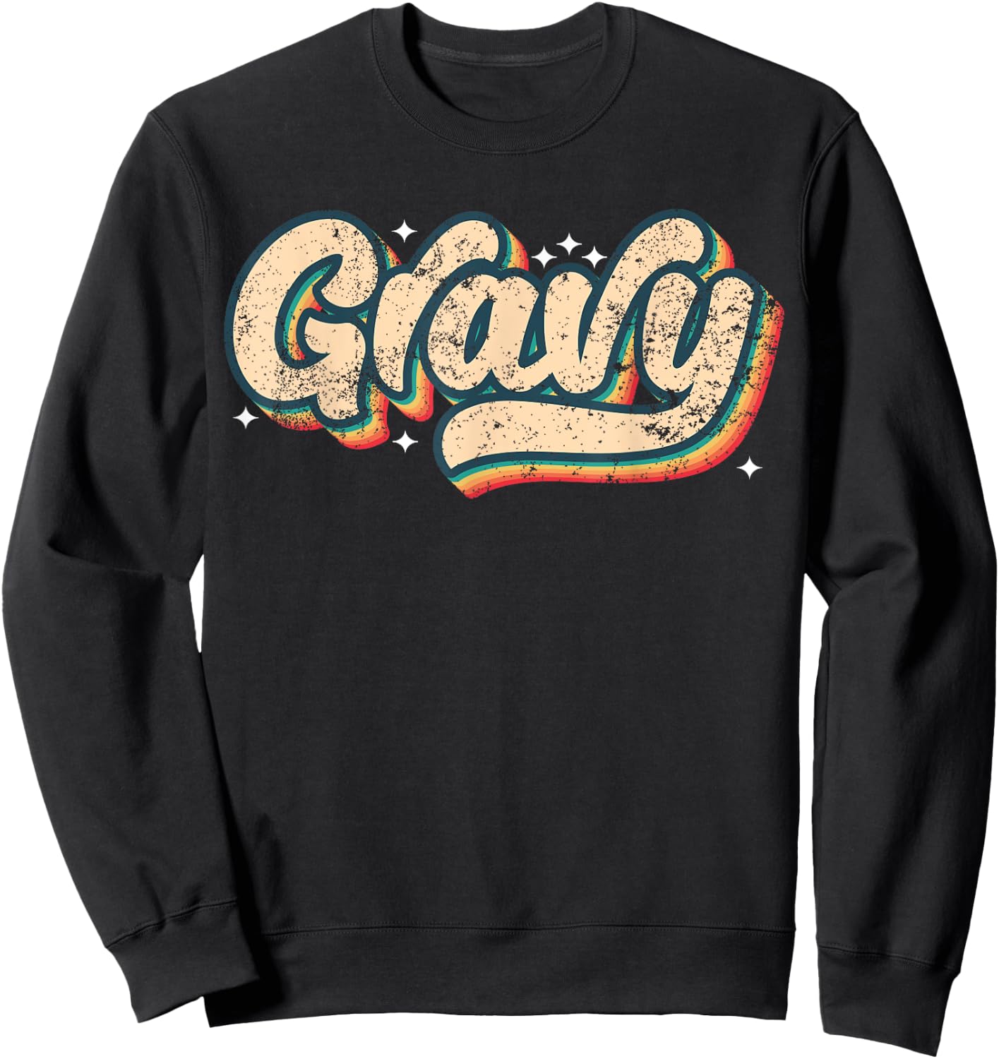 Gravy Shirt Vintage Look Slang A 70s Costume Or 80s Costume Sweatshirt - Sweatshirt | Black