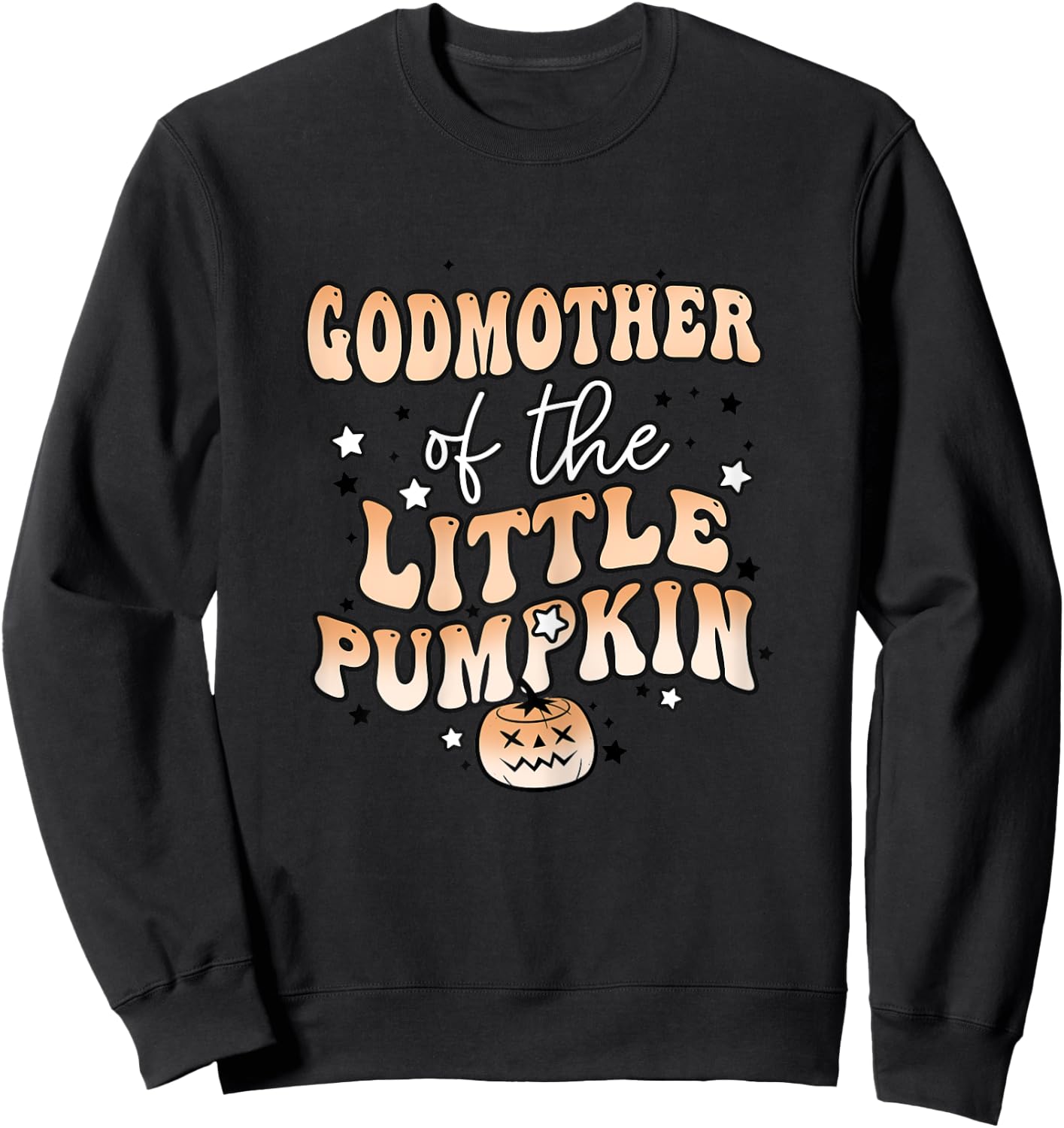 Godmother of the Little Pumpkin Halloween Family Matching Sweatshirt - Sweatshirt | Black