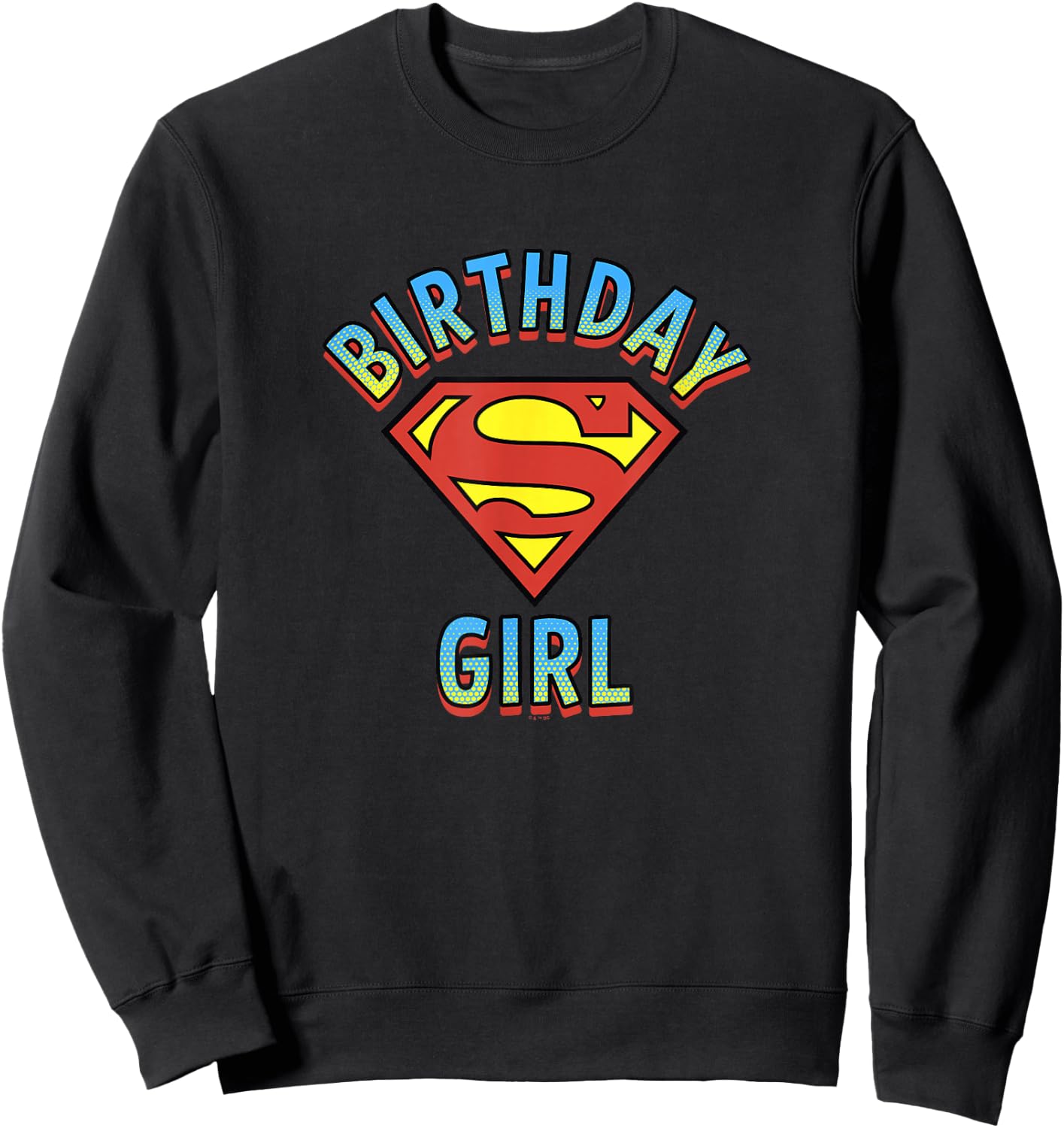 DC Comics Justice League Superman Birthday Girl Sweatshirt - Sweatshirt | Black