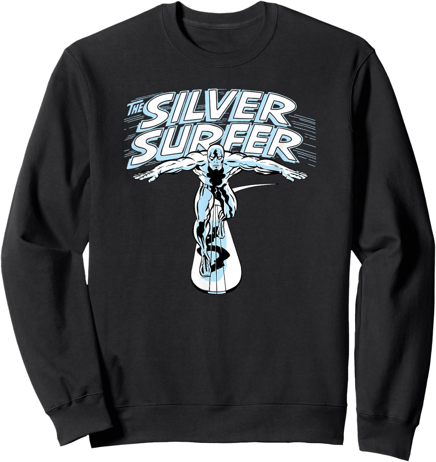 Marvel Fantastic Four Silver Surfer Vintage Portrait Sweatshirt - Sweatshirt | Black