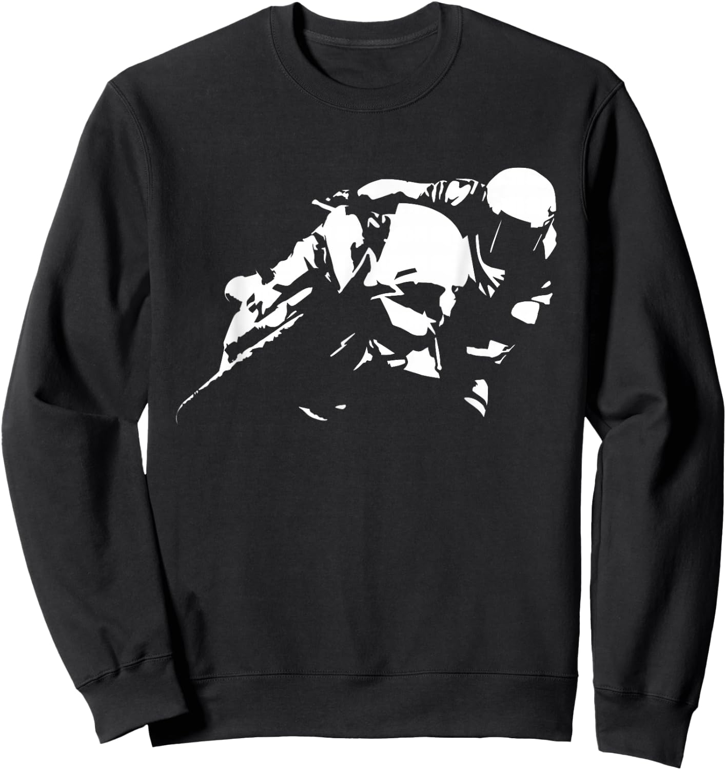 Supersport Sport Bike Motorcycle Racing Biker Illustration Sweatshirt - Sweatshirt | Black