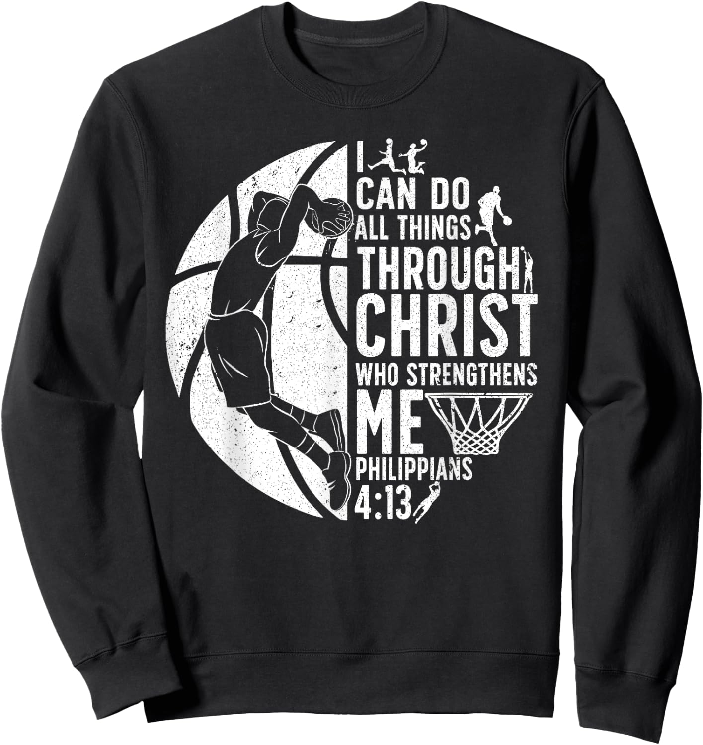 Cool Basketball Women Sport Game Basketball Player Sweatshirt - Sweatshirt | Black