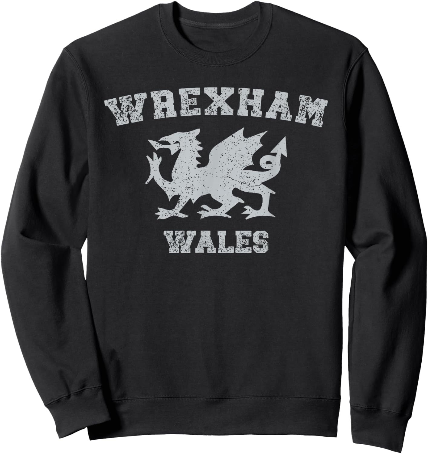 Wrexham Wales Dragon Soccer Jersey Women Kids Sweatshirt - Sweatshirt | Black
