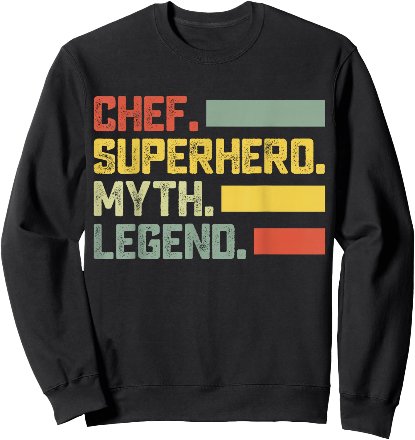Chef Superhero Myth Legend - Chef Sweatshirt - Sweatshirt | Black