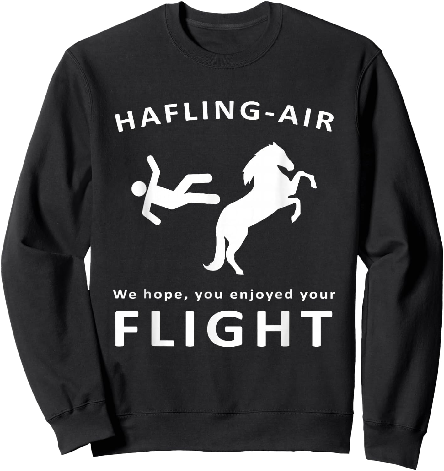Haflinger horse design with funny horse saying for riders Sweatshirt - Sweatshirt | Black