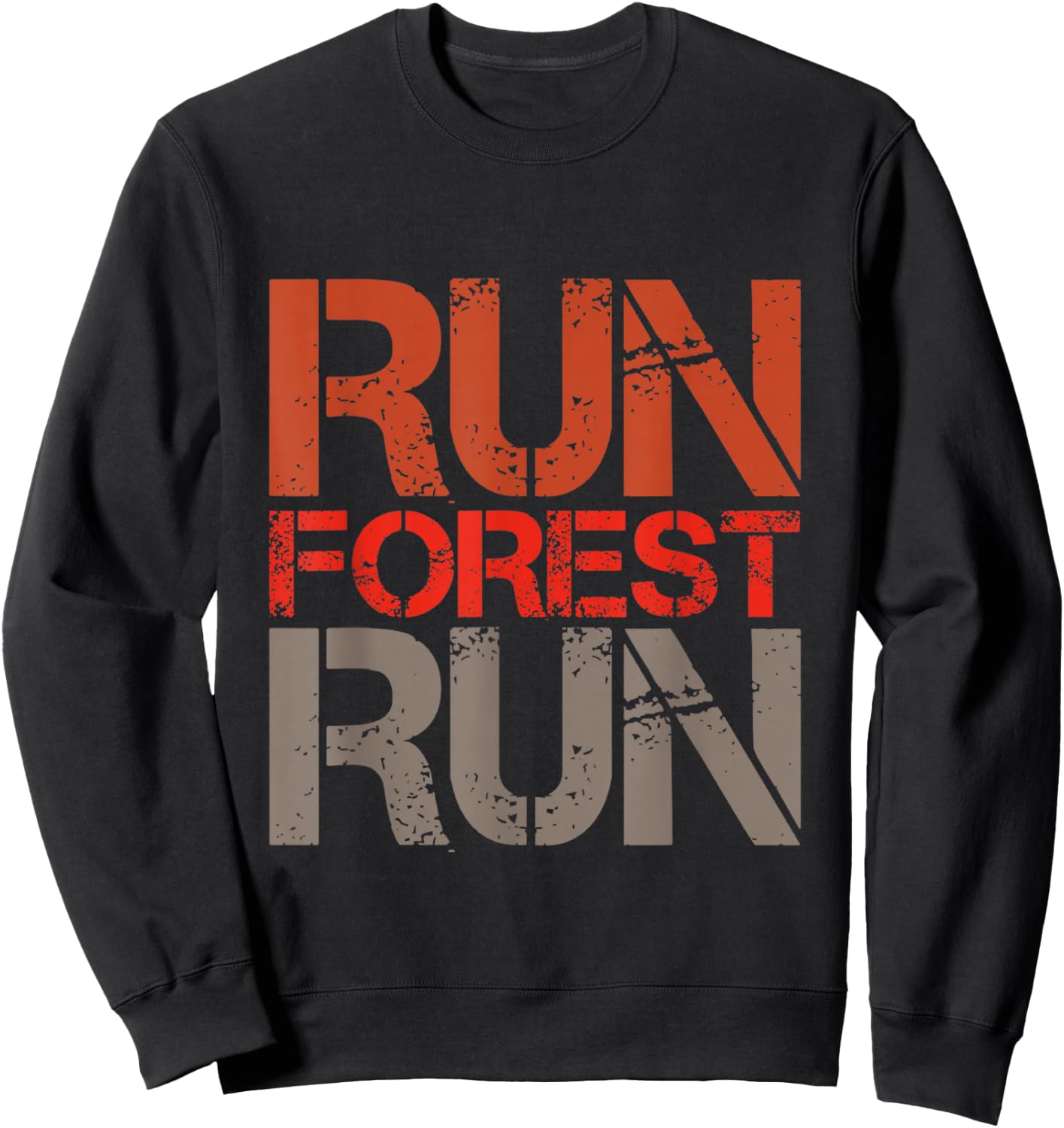 Logger Woodsman Vintage Run Forest Run Lumberjack Chainsaw Sweatshirt - Sweatshirt | Black