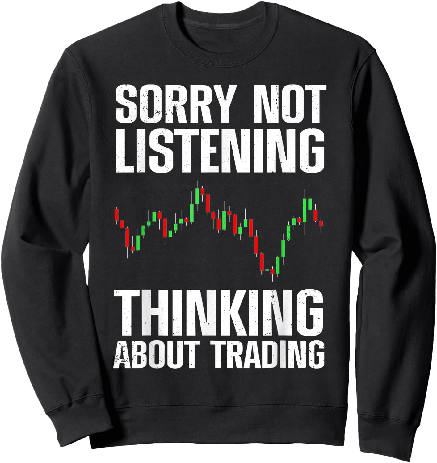 Cool Stock Market Women Stock Trading Candlestick Sweatshirt - Sweatshirt | Black