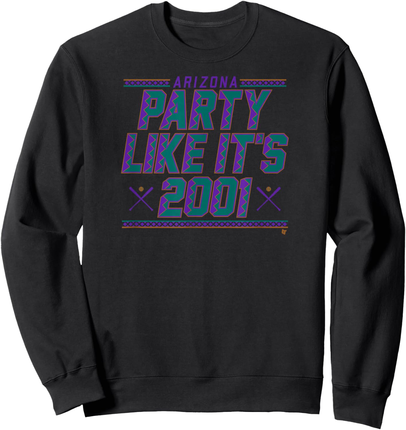 Party Like It's 2001 - Arizona Baseball Sweatshirt - Sweatshirt | Black