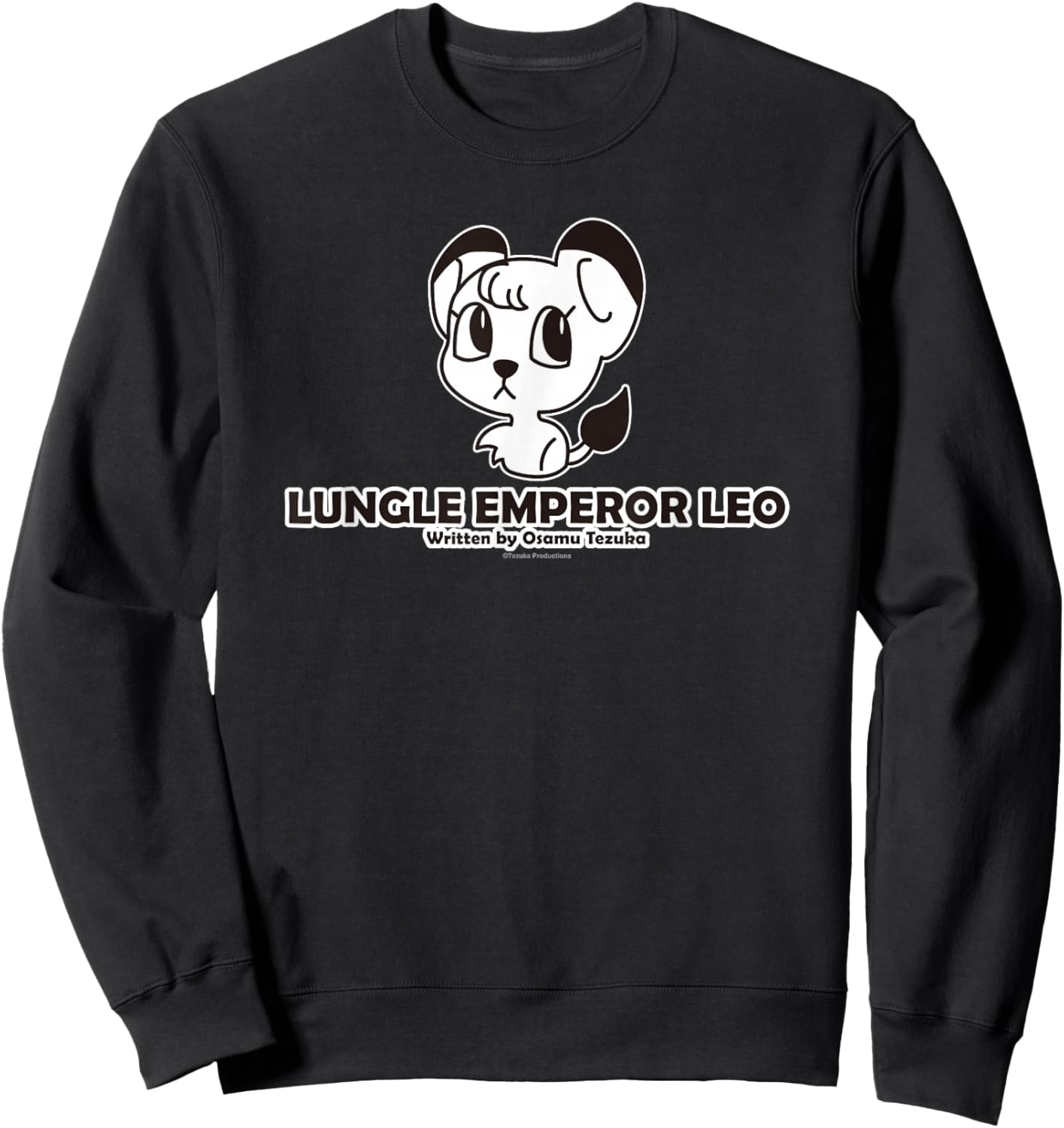 Kimba the White Lion tirari (Leo) (C)TEZUKA PRODUCTIONS Sweatshirt - Sweatshirt | Black
